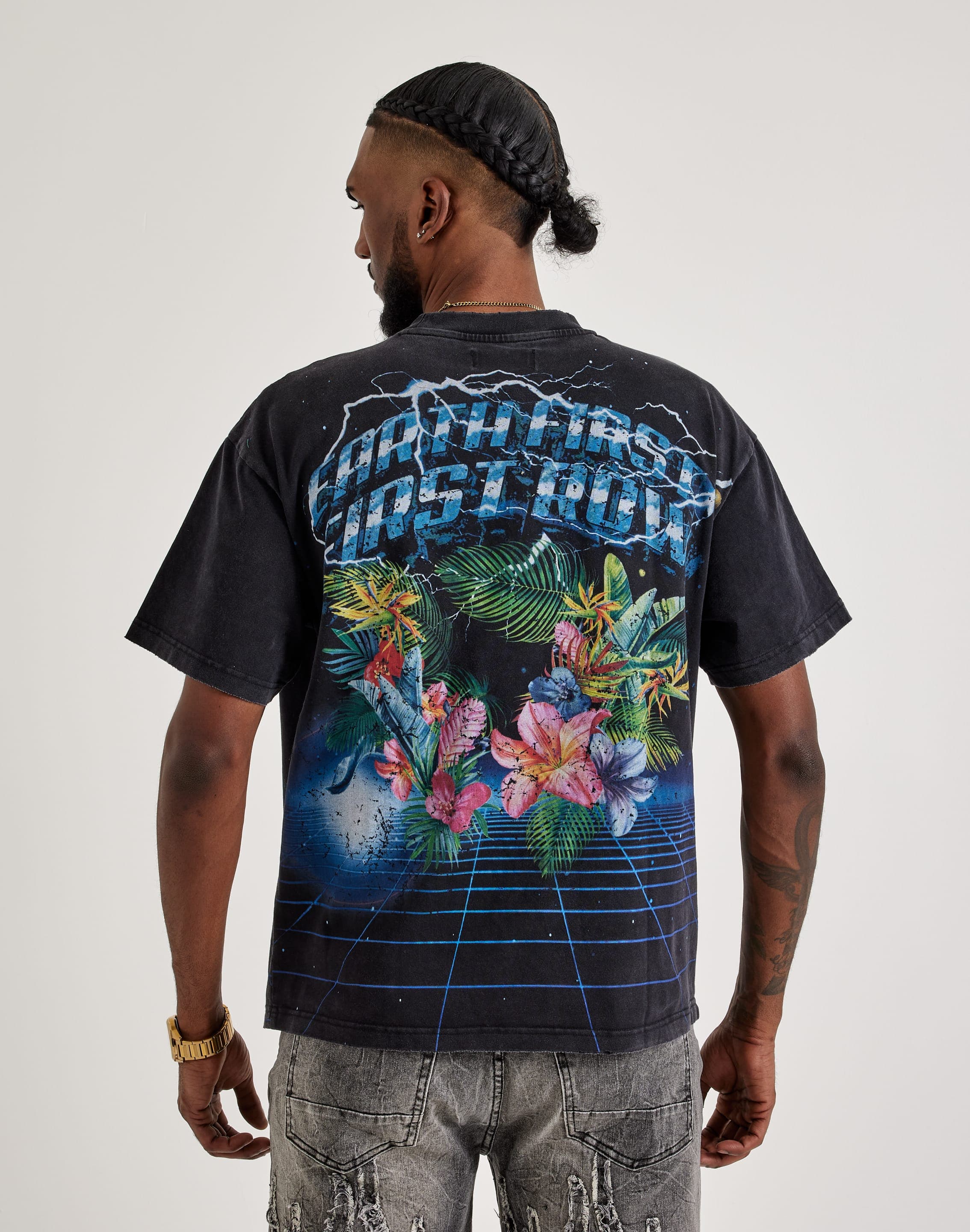 First Row Earth First Rhinestone Tee