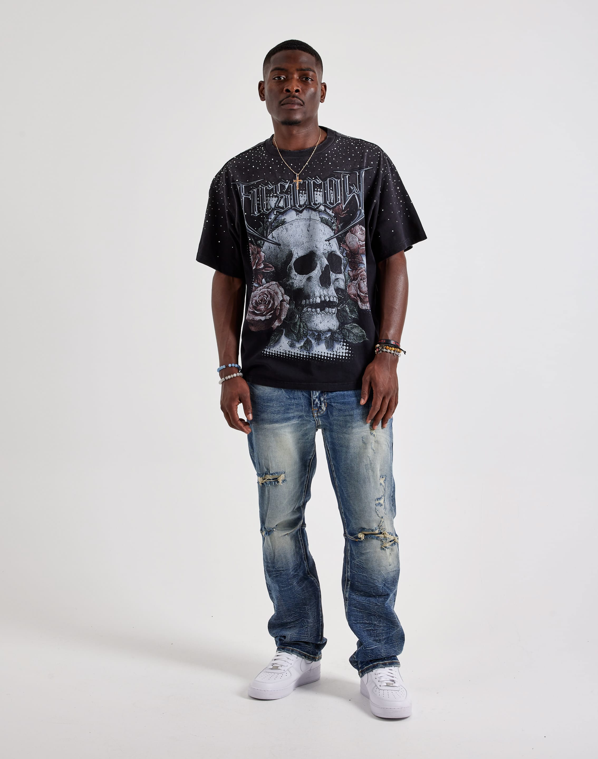 Photo of First Row Ride Or Die Rhinestone Tee