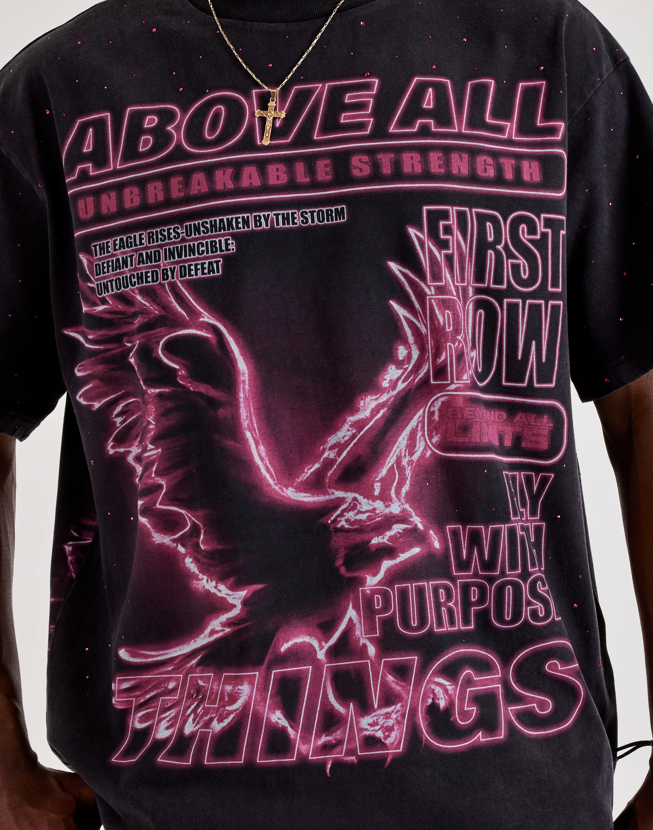 Photo of First Row Above All Rhinestone Tee