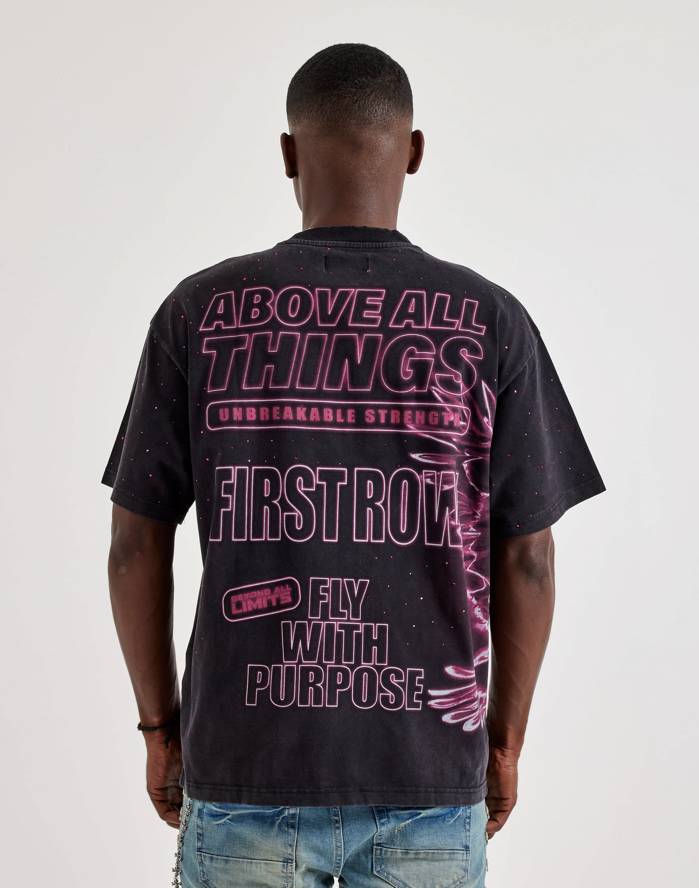 Photo of First Row Above All Rhinestone Tee