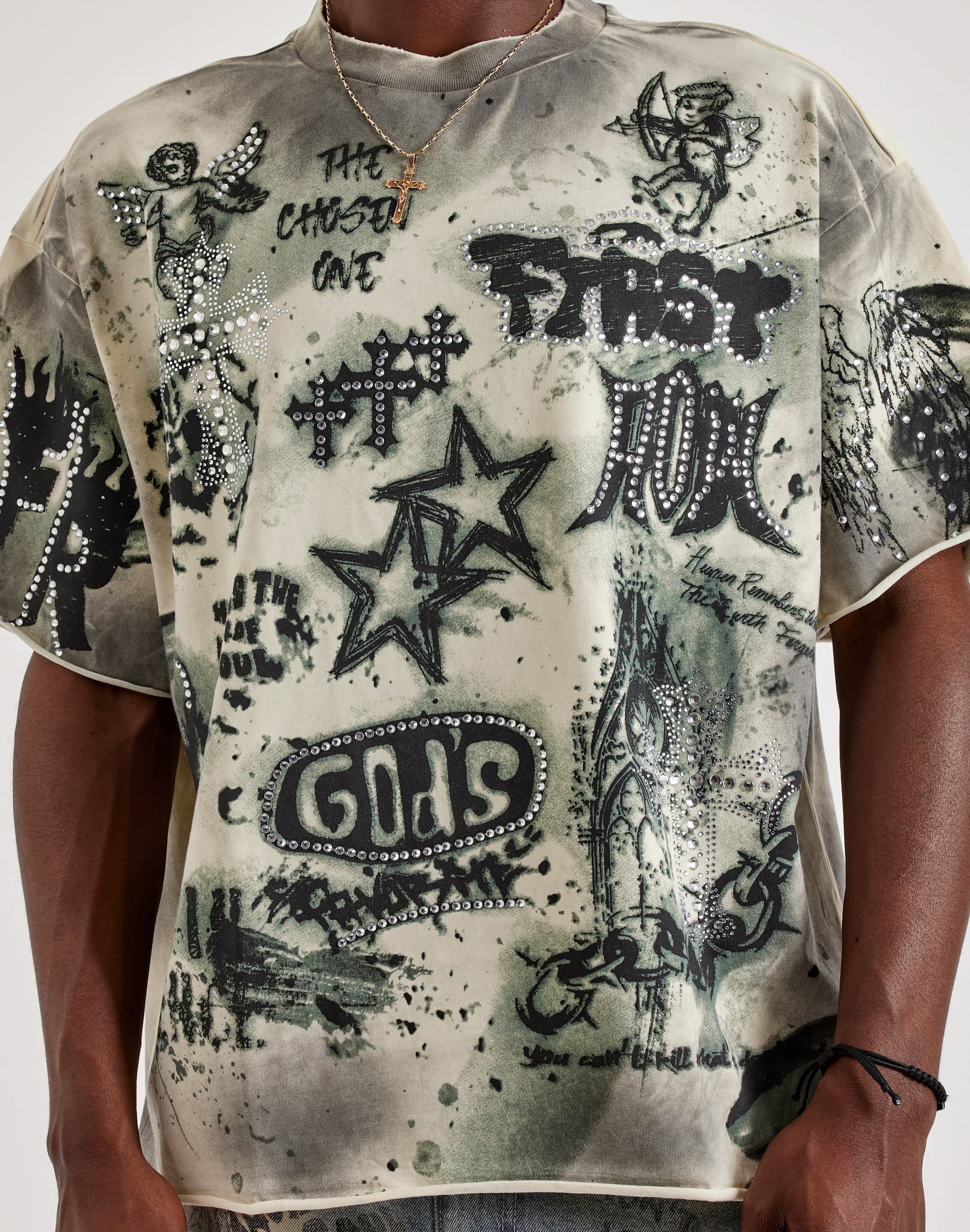 Photo of First Row Forever Silence Rhinestone Tee