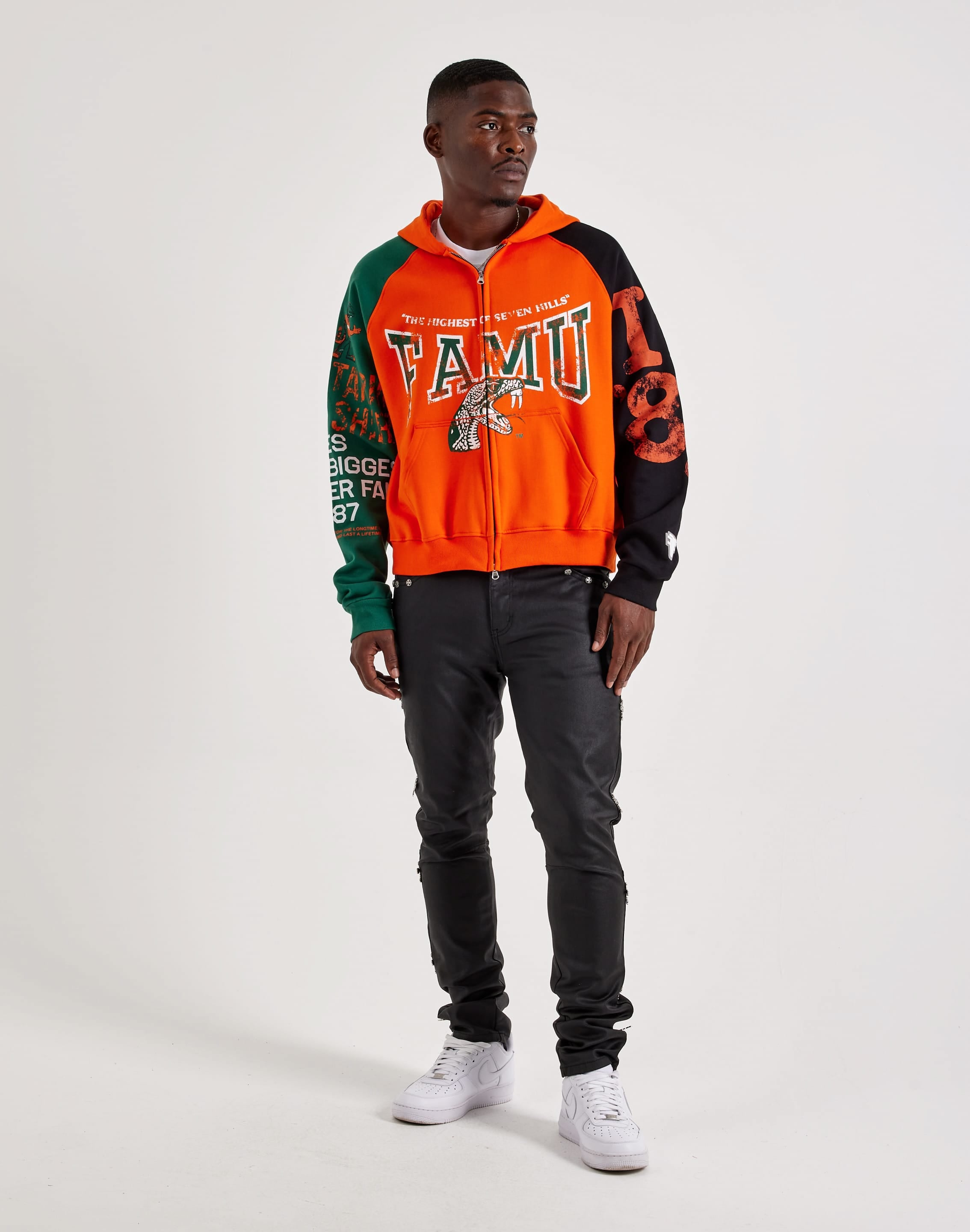 Photo of For The Fan FAMU Full-Zip Fleece Hoodie