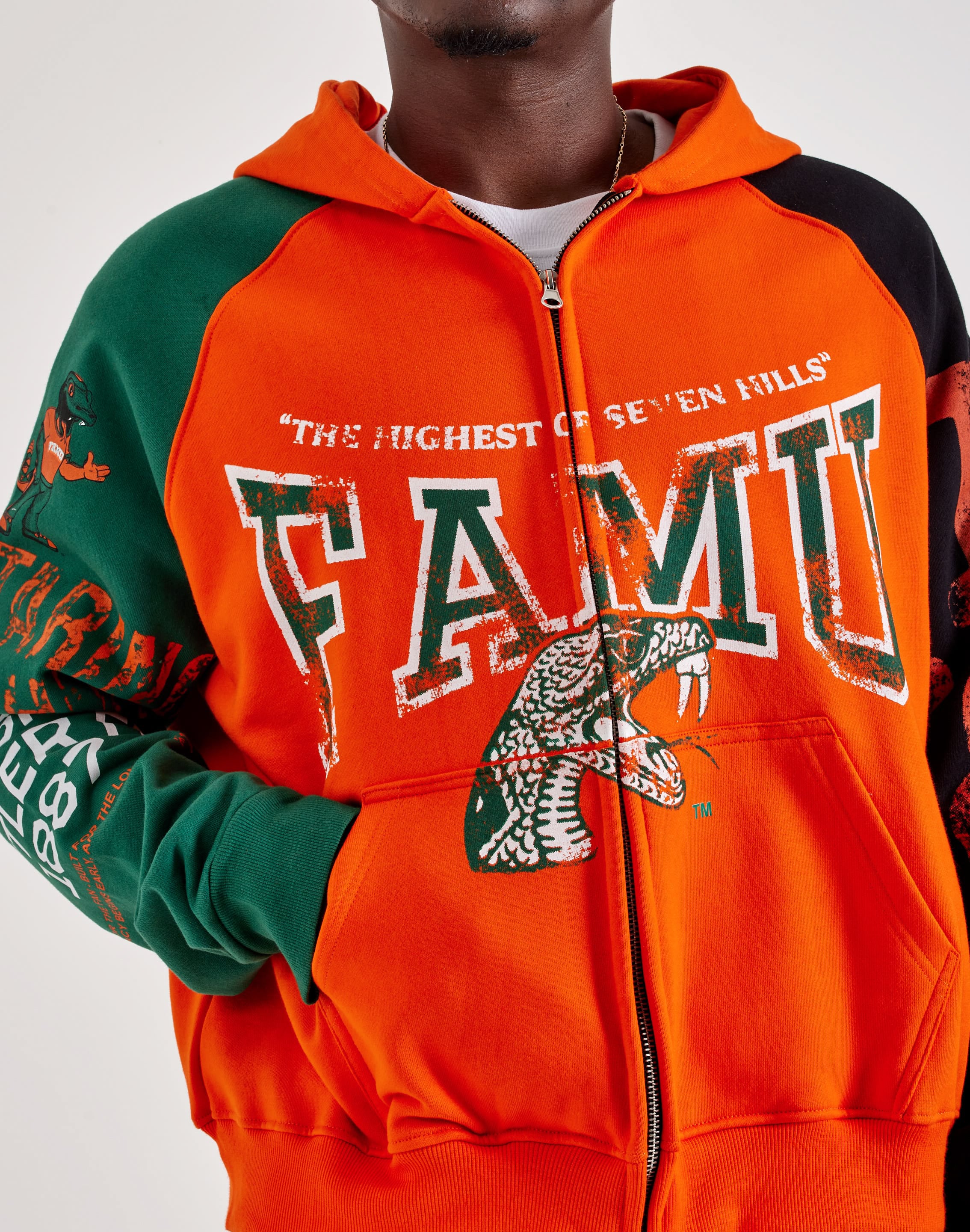 Photo of For The Fan FAMU Full-Zip Fleece Hoodie