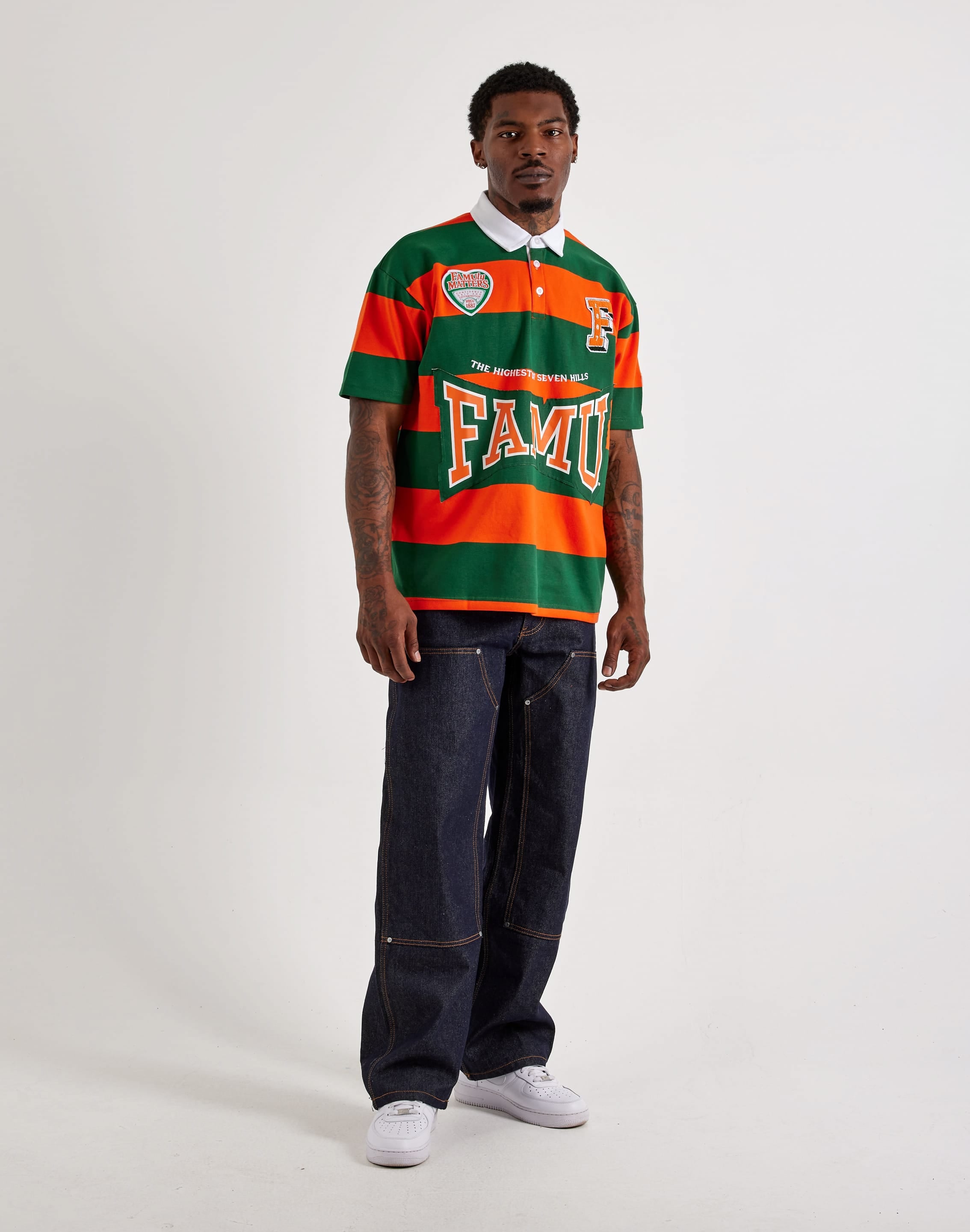 For The Fan FAMU Earned Stripes Rugby Shirt, image 4 of 4