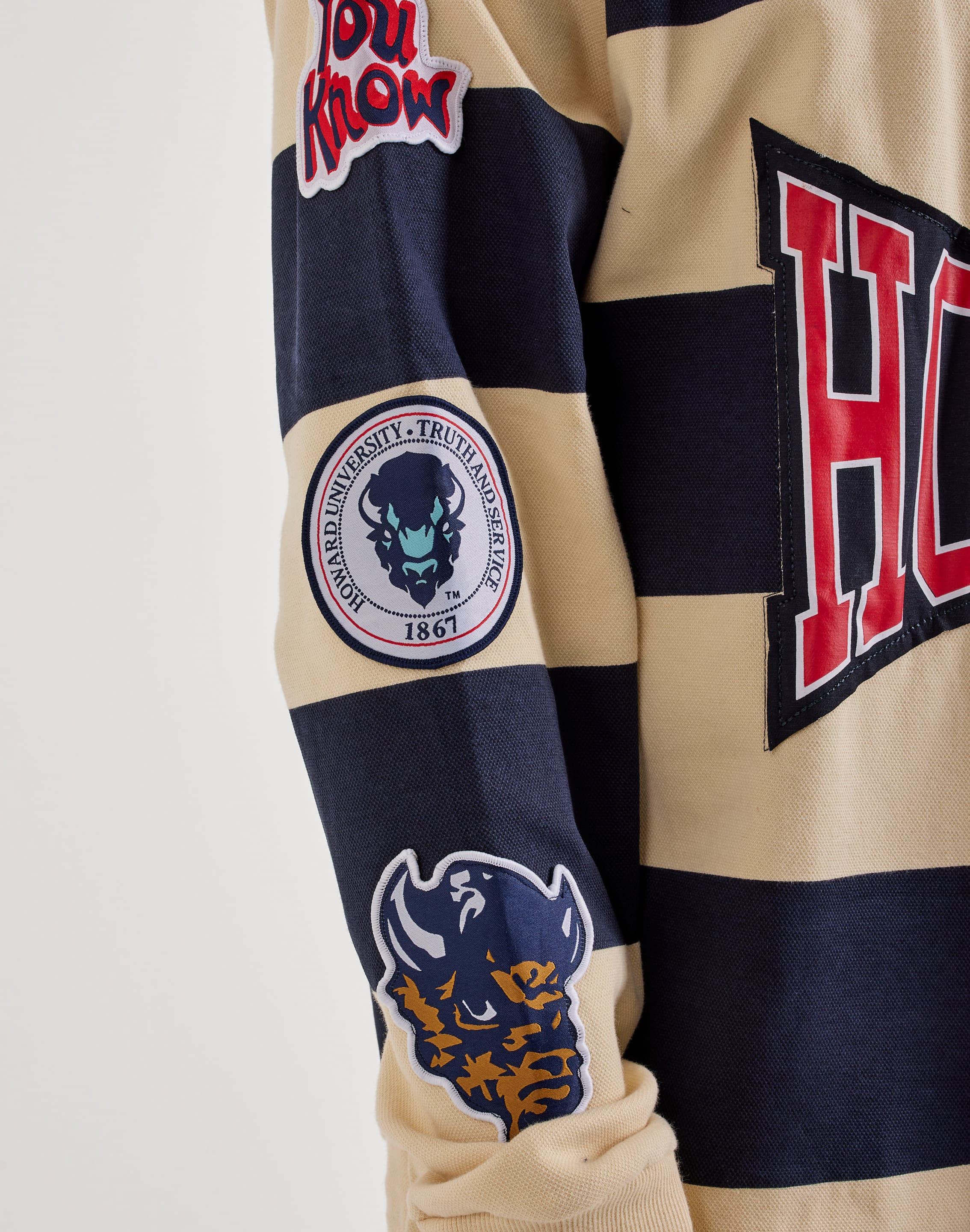 Photo of For The Fan Howard University Long-Sleeve Rugby Shirt
