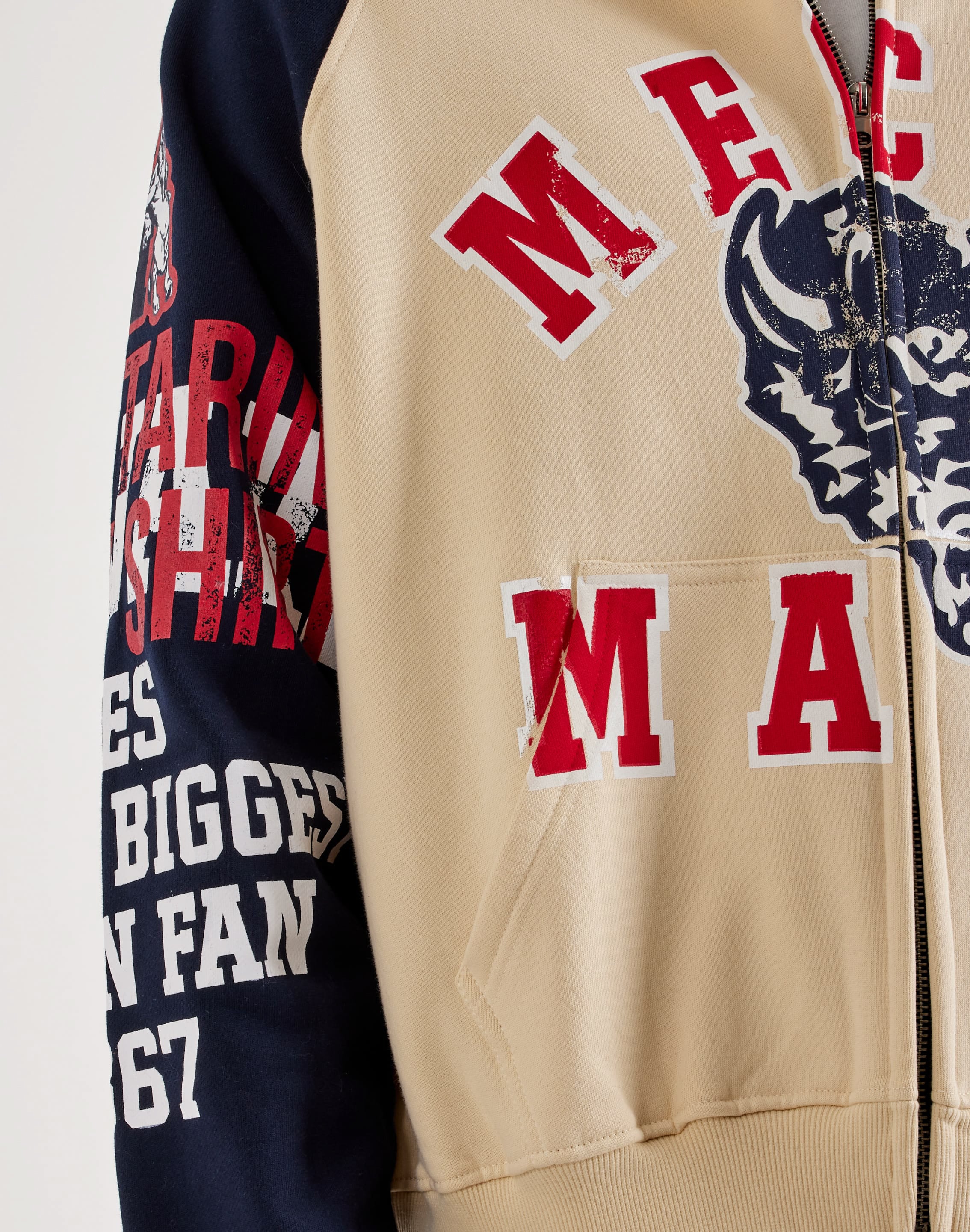 Photo of For The Fan Howard University Full-Zip Fleece Hoodie