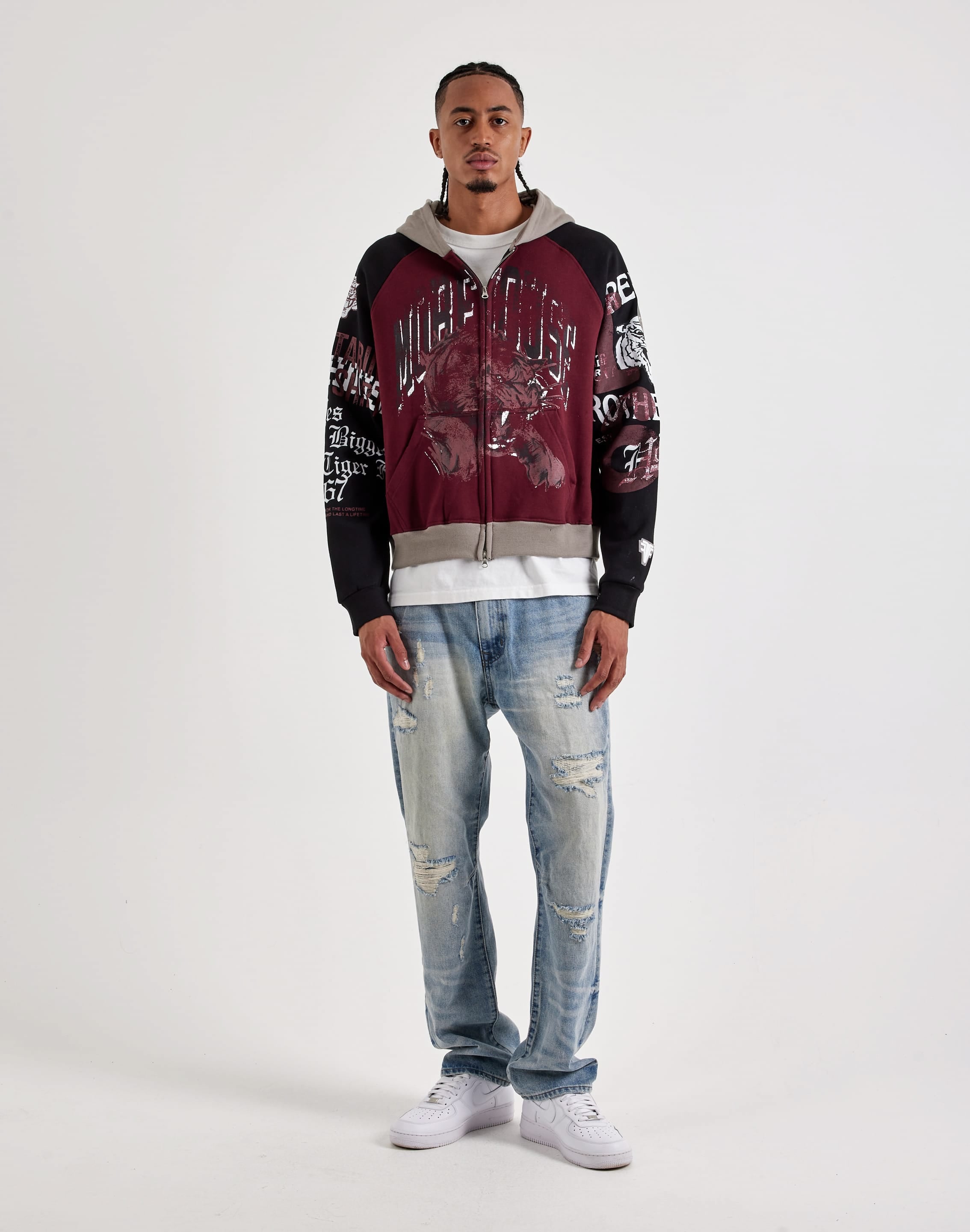 Photo of For The Fan Morehouse College Full-Zip Fleece Hoodie