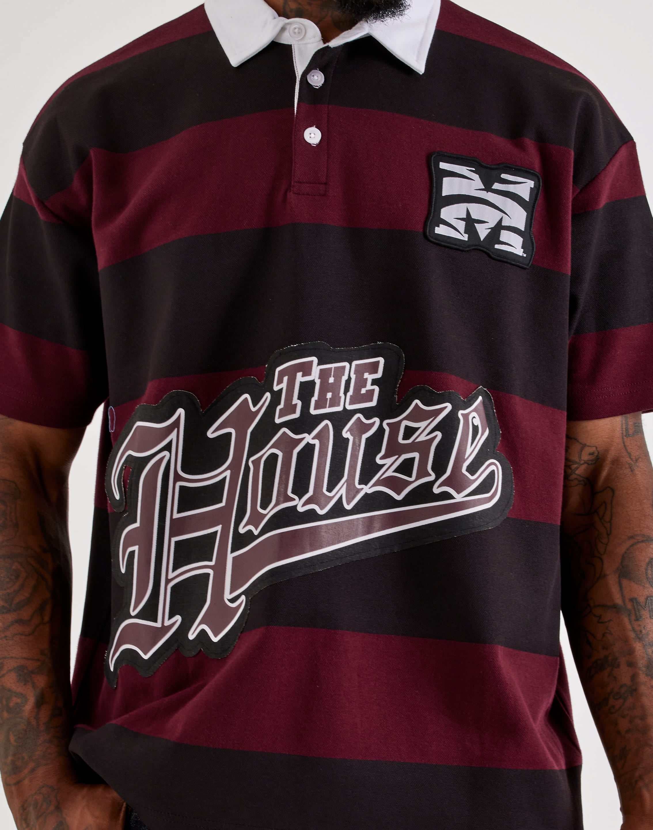 For The Fan Morehouse College Earned Stripes Rugby Shirt, image 2 of 4