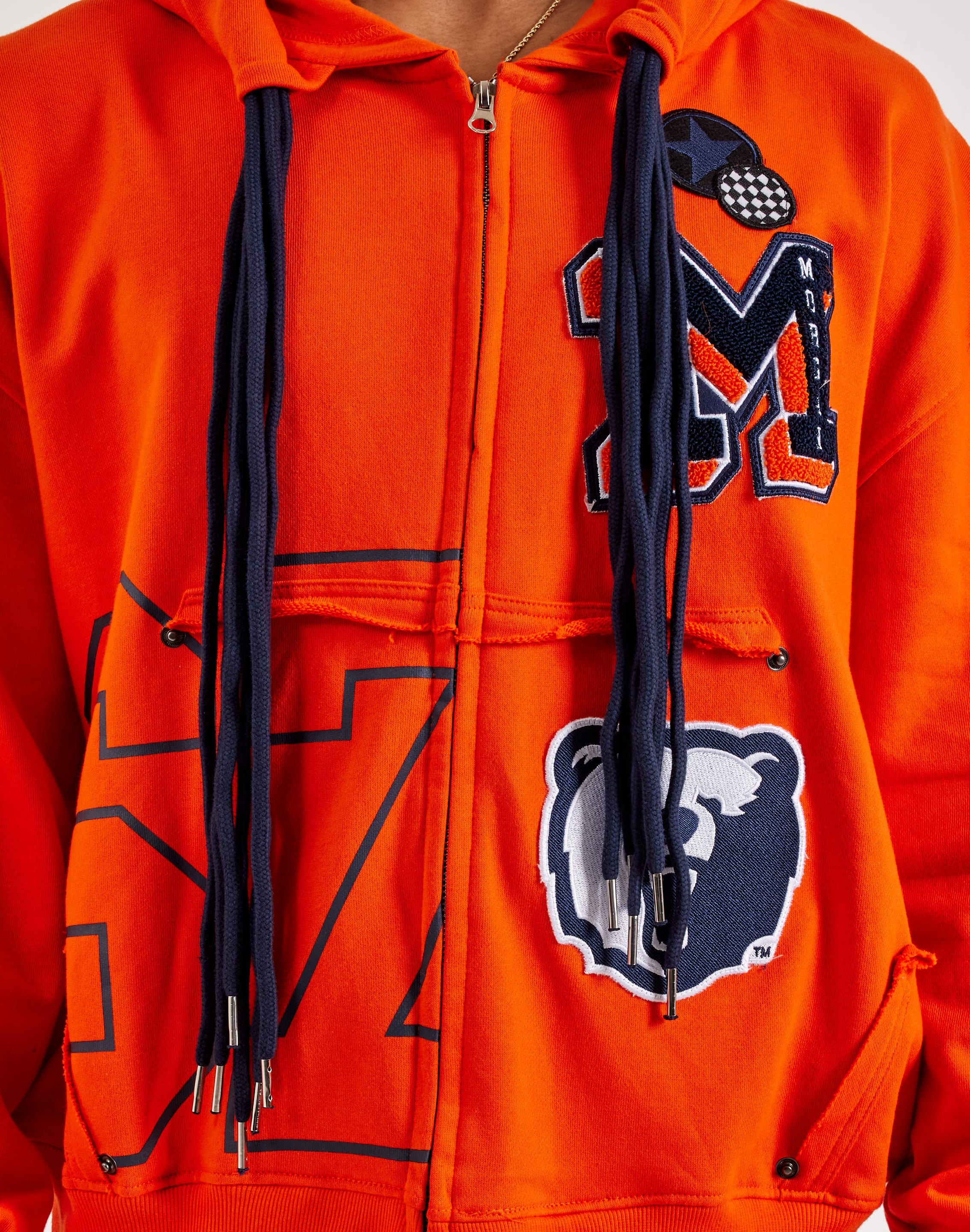 For The Fan Morgan State University Bears Honor Full-Zip Fleece Hoodie