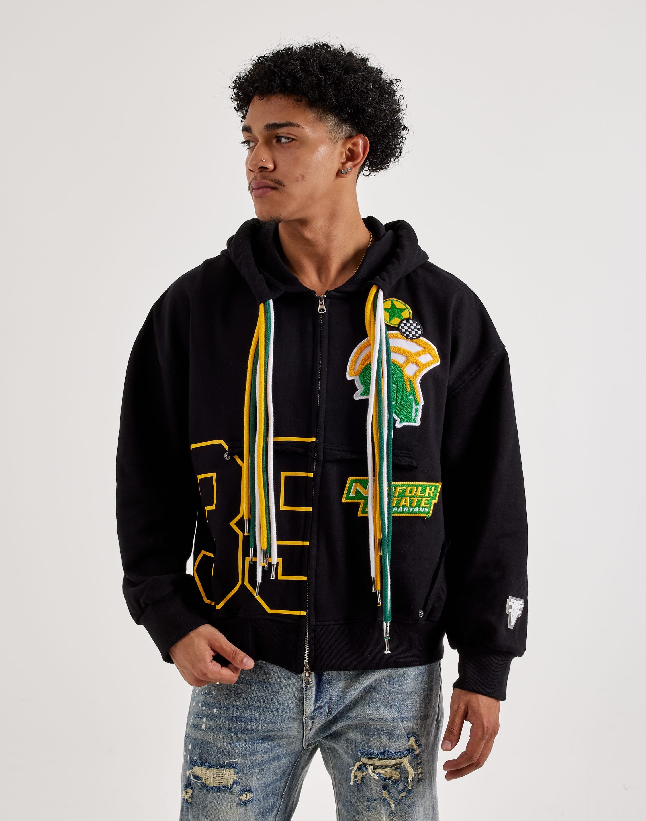 For The Fan Norfolk State University Honor Full-Zip Fleece Hoodie