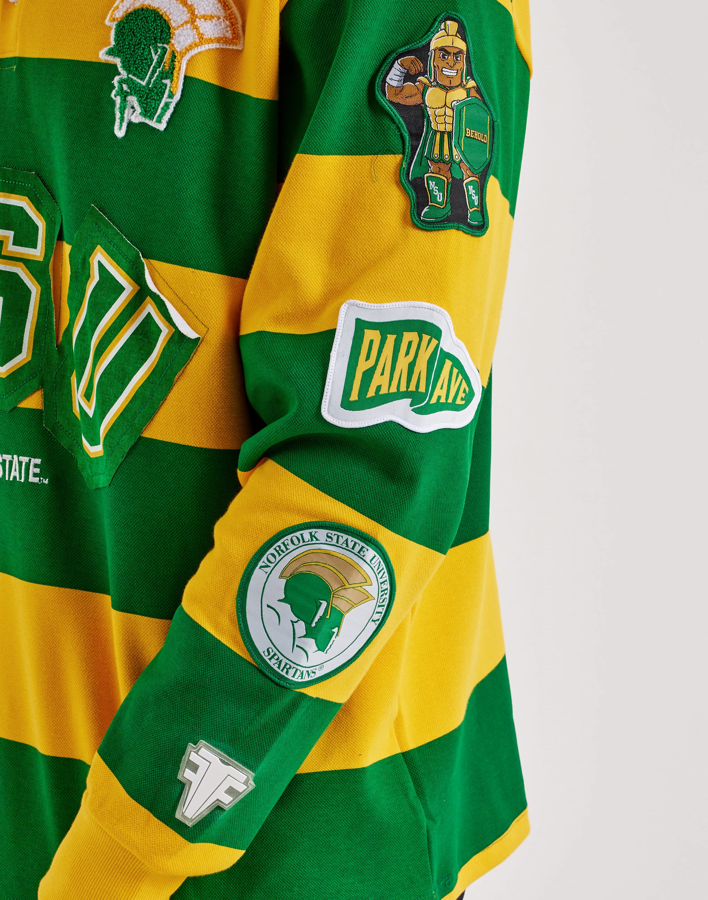 For The Fan Norfolk State University Earned Stripes Long-Sleeve Rugby Shirt, image 4 of 6