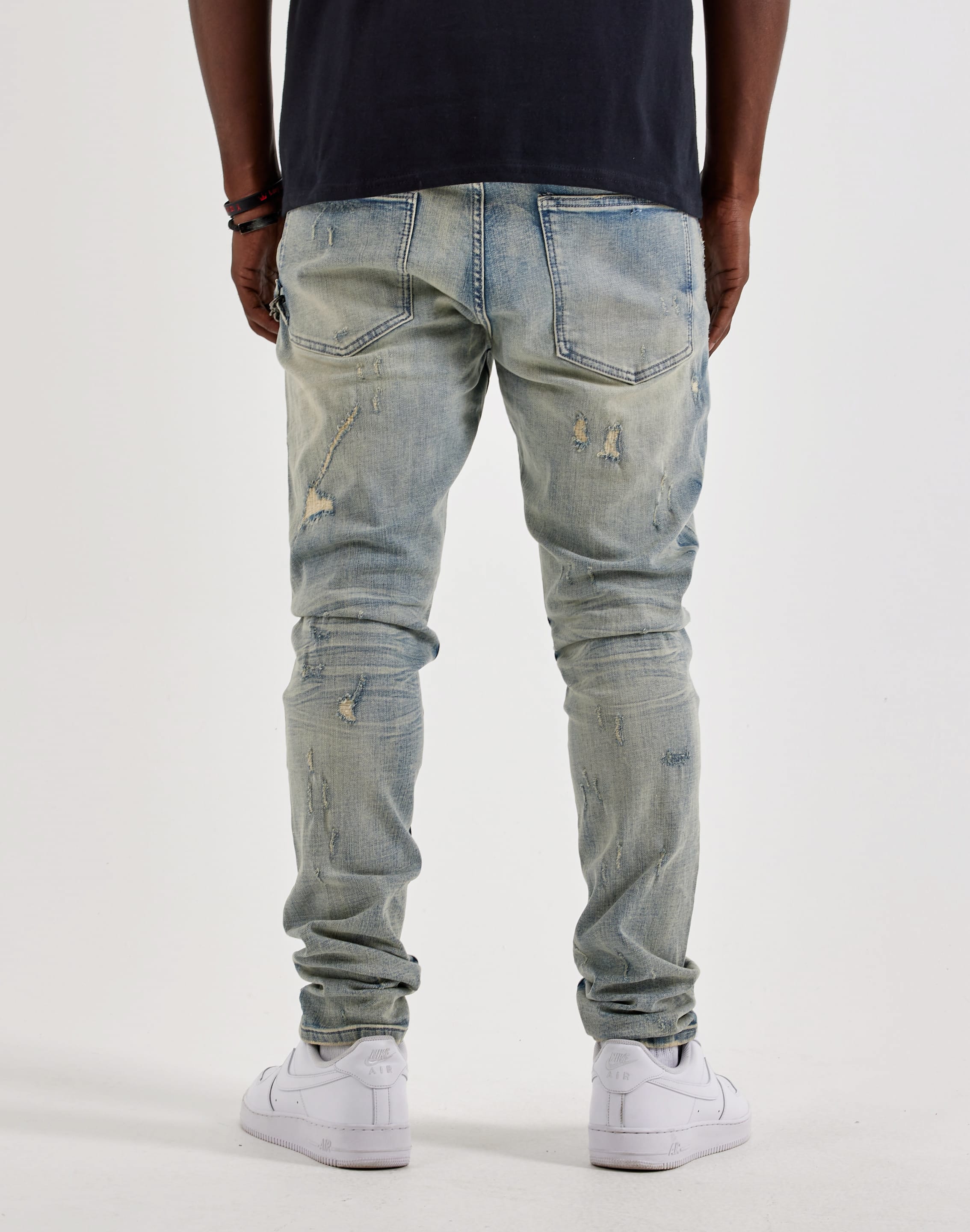 Photo of GFTD LA Supply Slim Distressed Denim Jeans