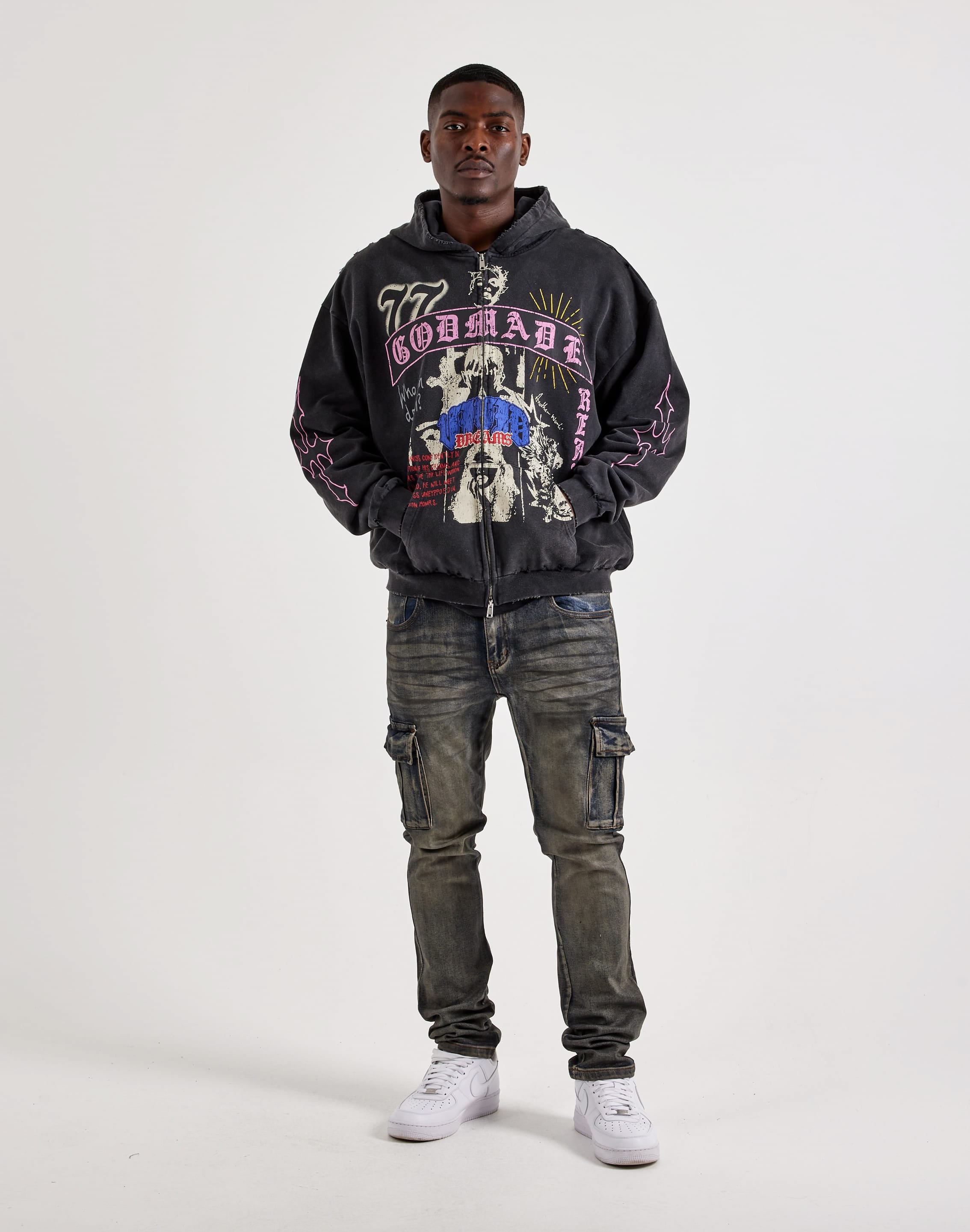 Photo of Godmade 77 Dreams Full-Zip Fleece Hoodie