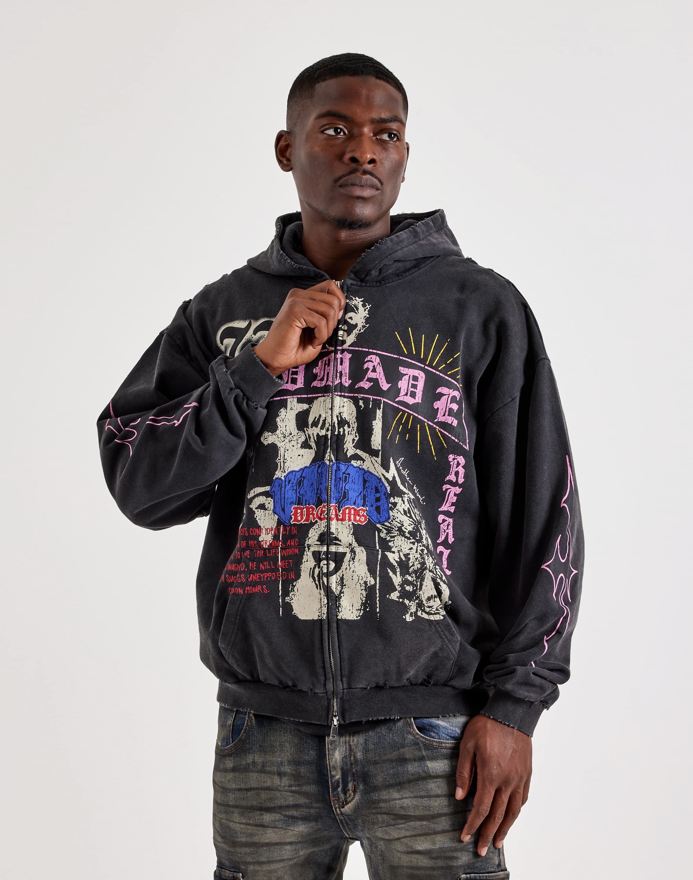 Photo of Godmade 77 Dreams Full-Zip Fleece Hoodie