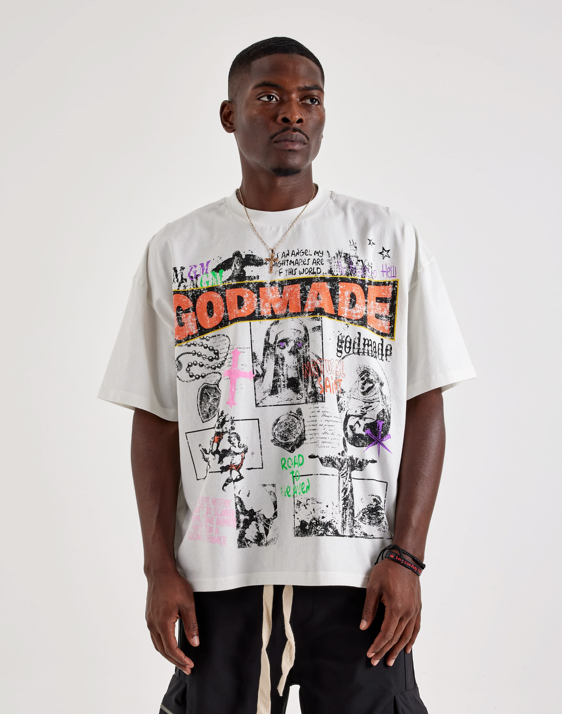 Godmade Natural Saint Tee, image 1 of 4