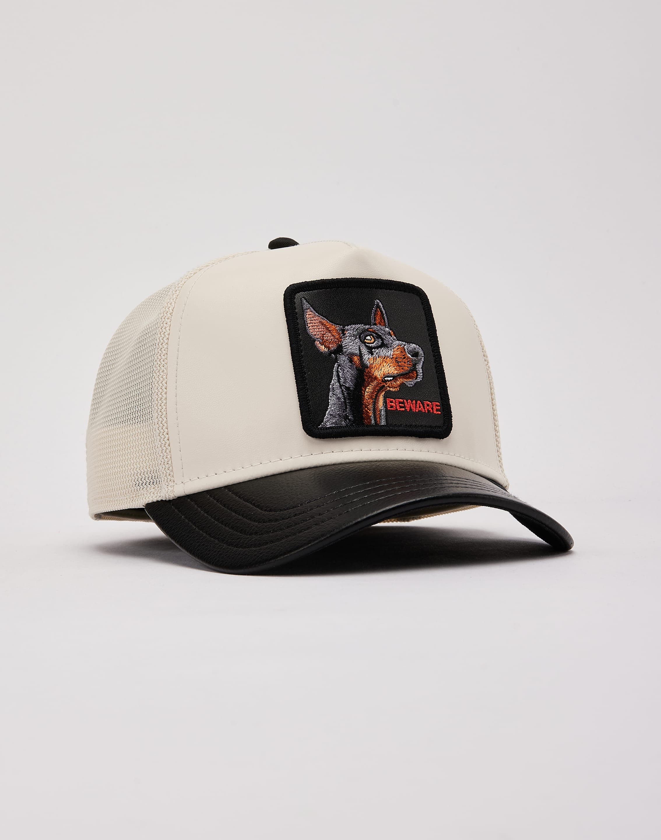 Goorin Bros Faux Leather Doberman Trucker Hat, image 3 of 6