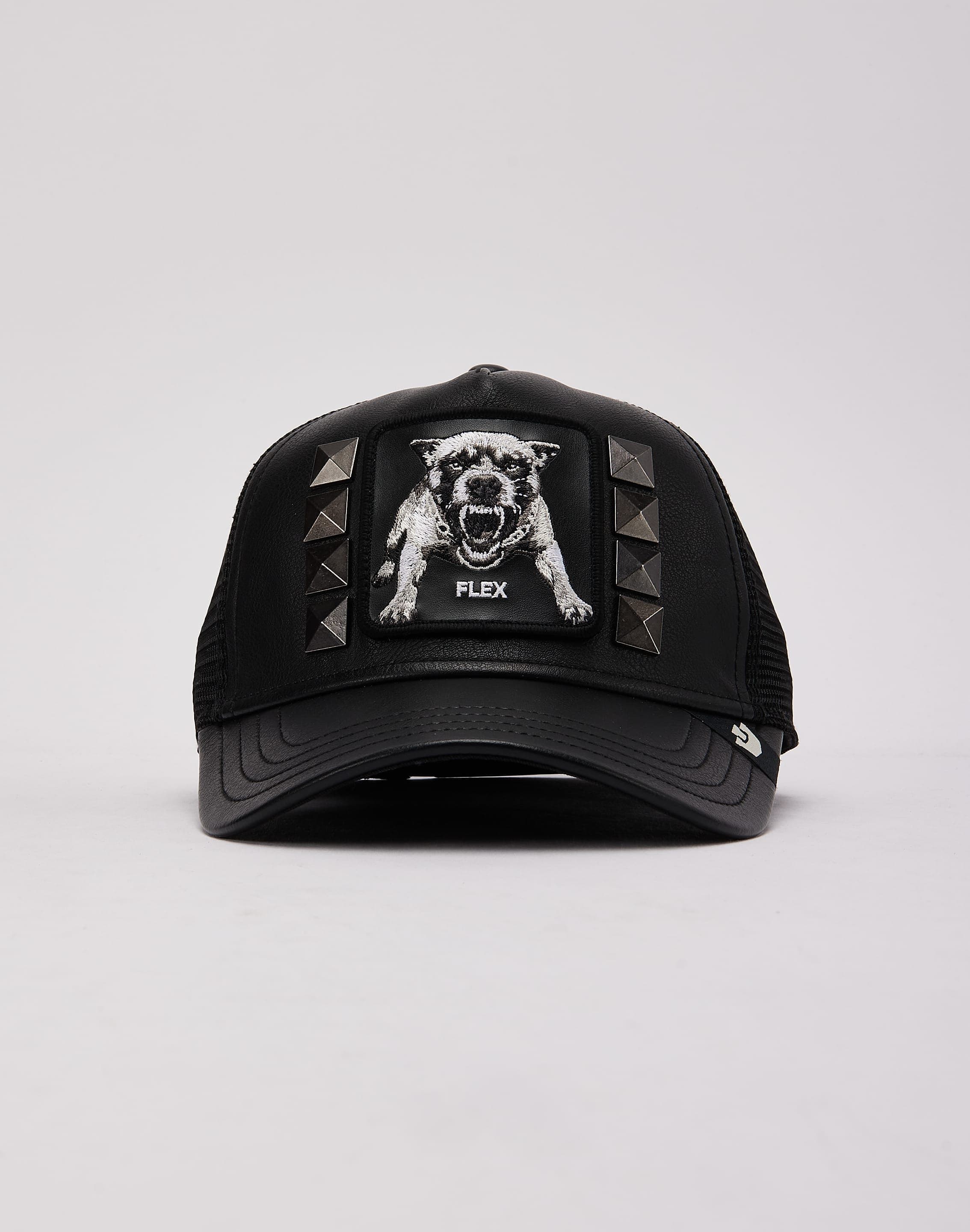 Photo of Goorin Bros The Flex Studded Leather Trucker Hat