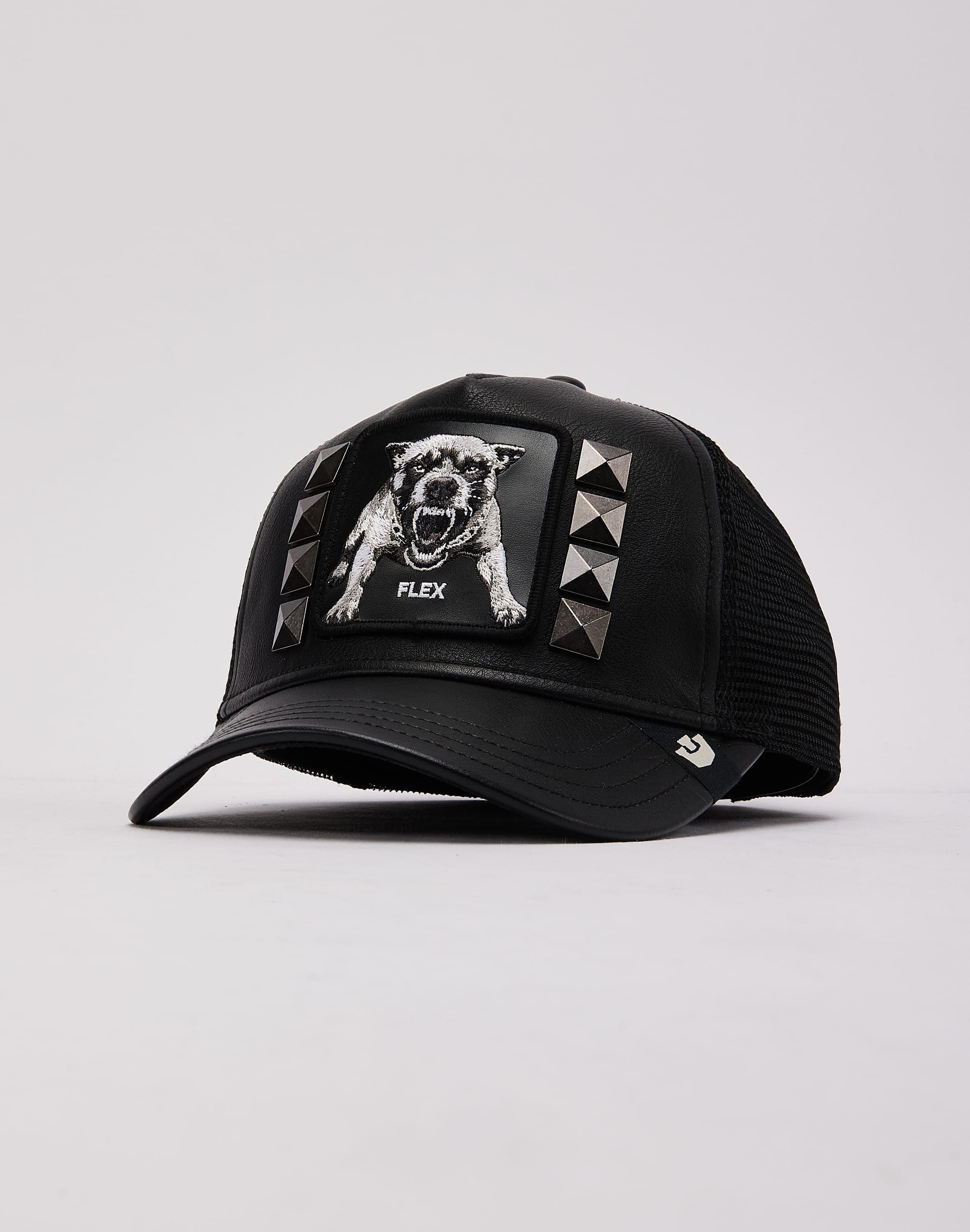 Photo of Goorin Bros The Flex Studded Leather Trucker Hat