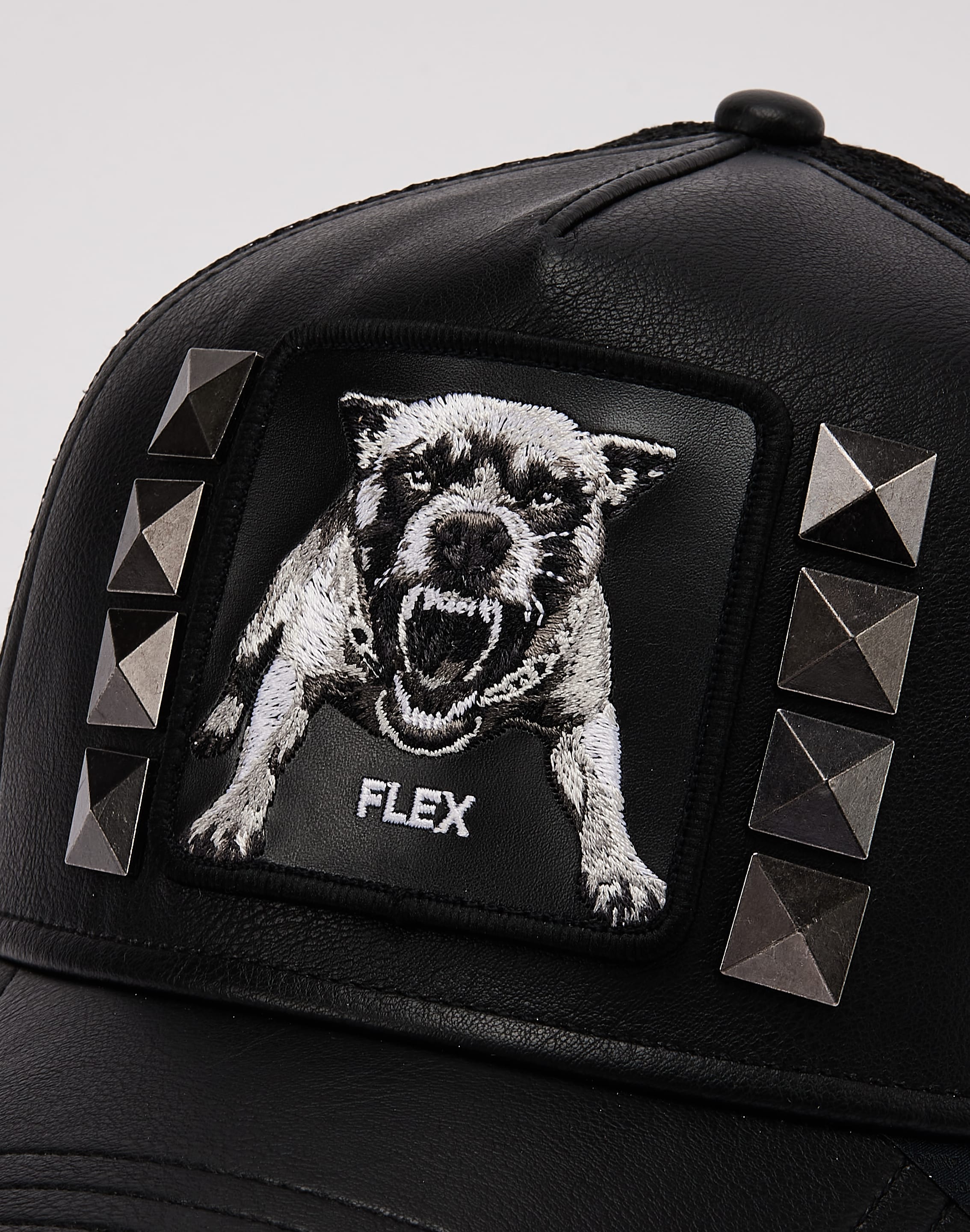 Photo of Goorin Bros The Flex Studded Leather Trucker Hat