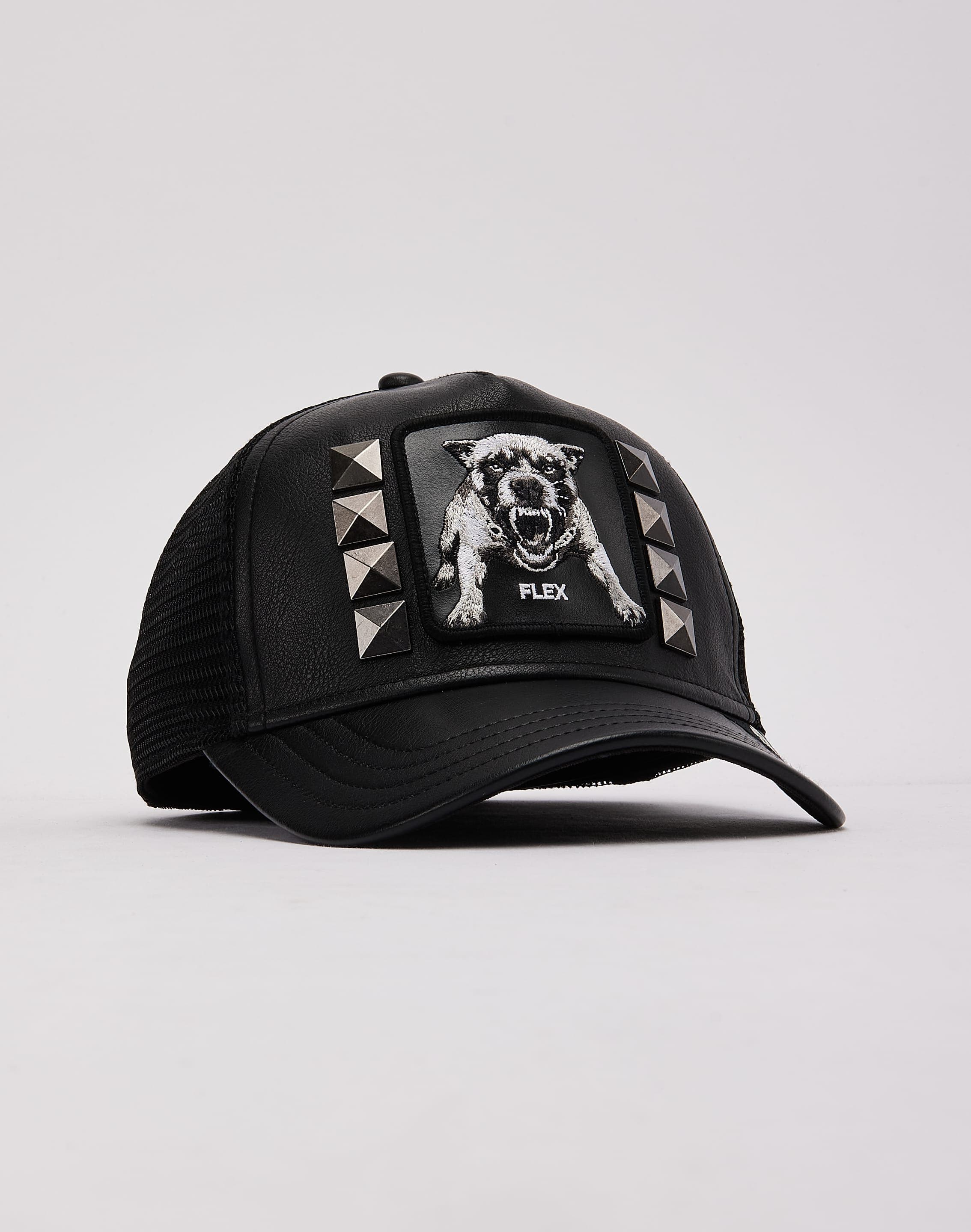 Photo of Goorin Bros The Flex Studded Leather Trucker Hat