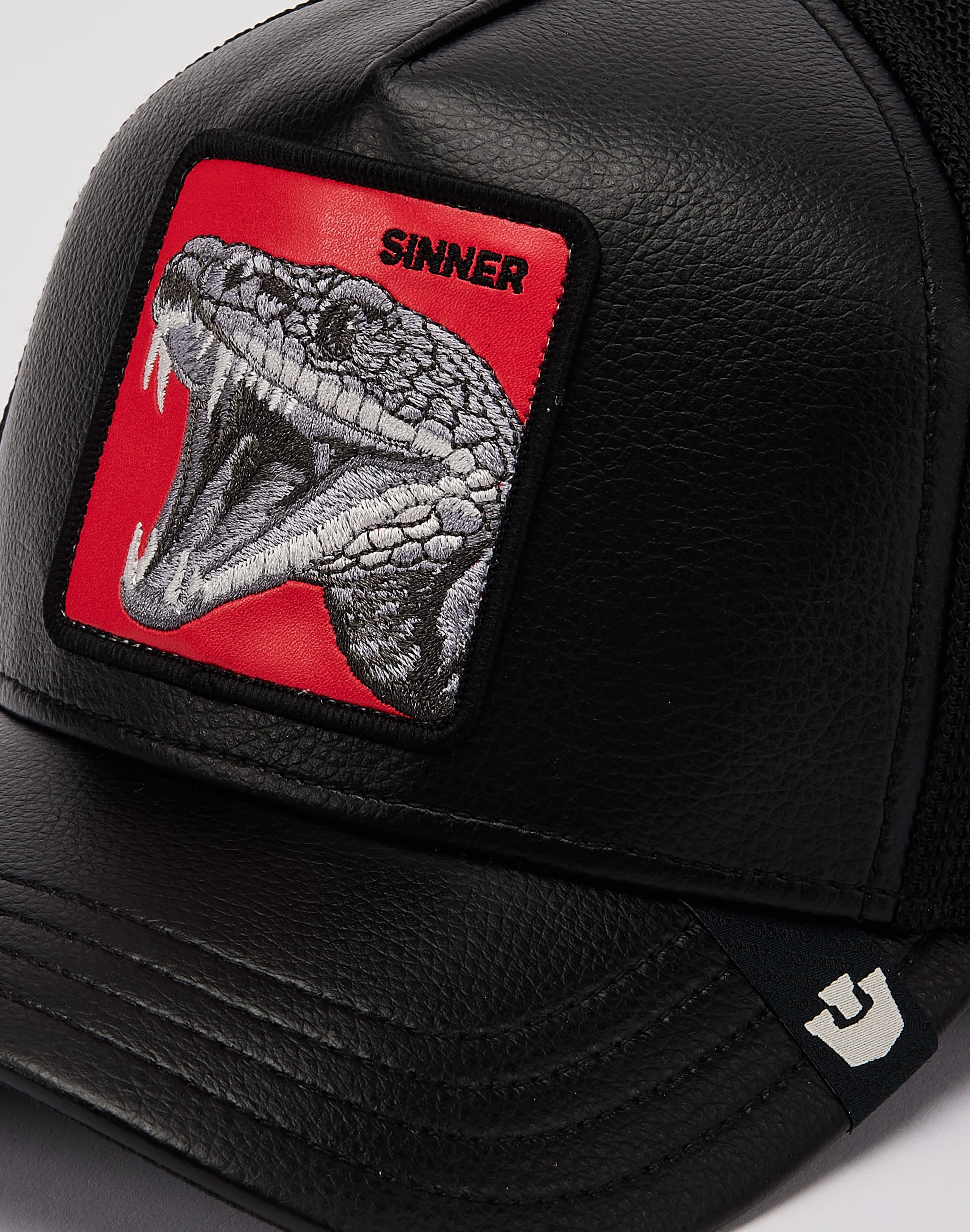 Photo of Goorin Bros Faux Leather Pop Snake Trucker Hat