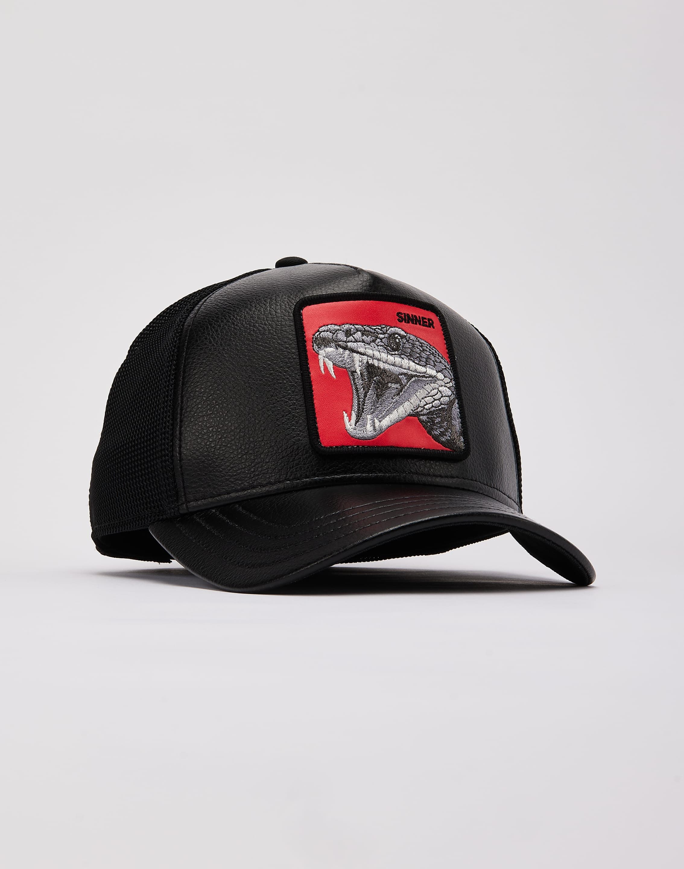 Photo of Goorin Bros Faux Leather Pop Snake Trucker Hat