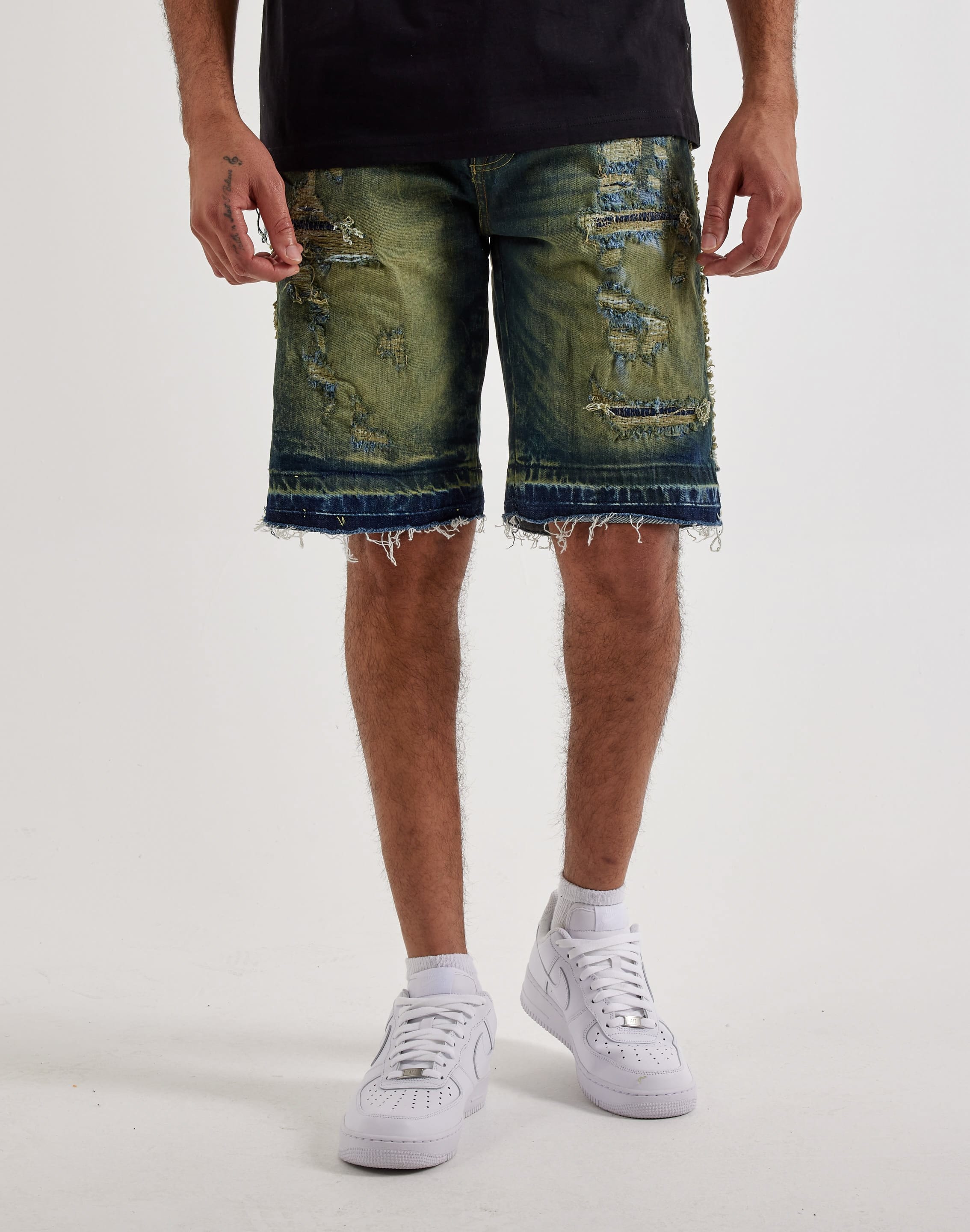 Photo of Grindhouse Distressed Denim Shorts