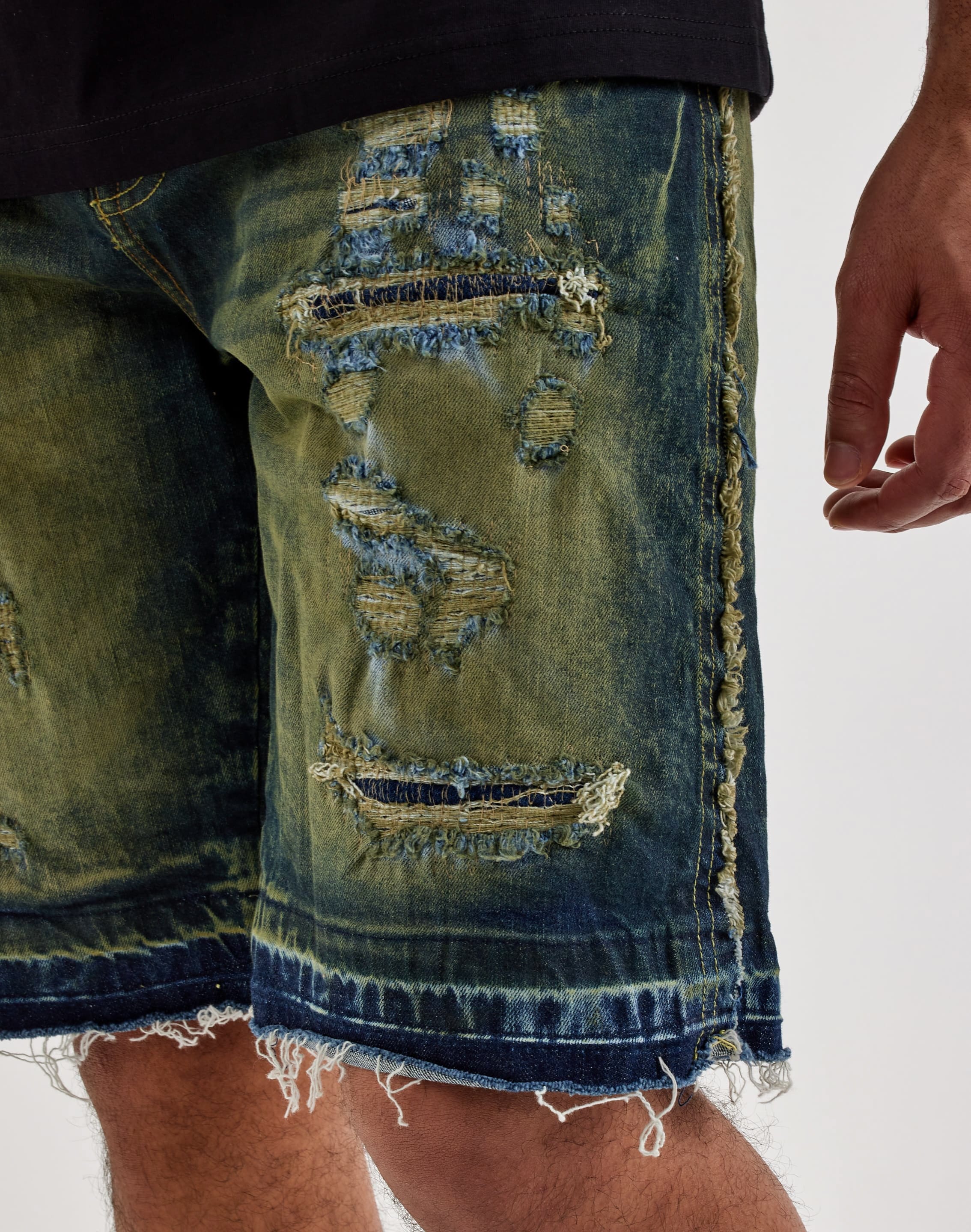 Photo of Grindhouse Distressed Denim Shorts