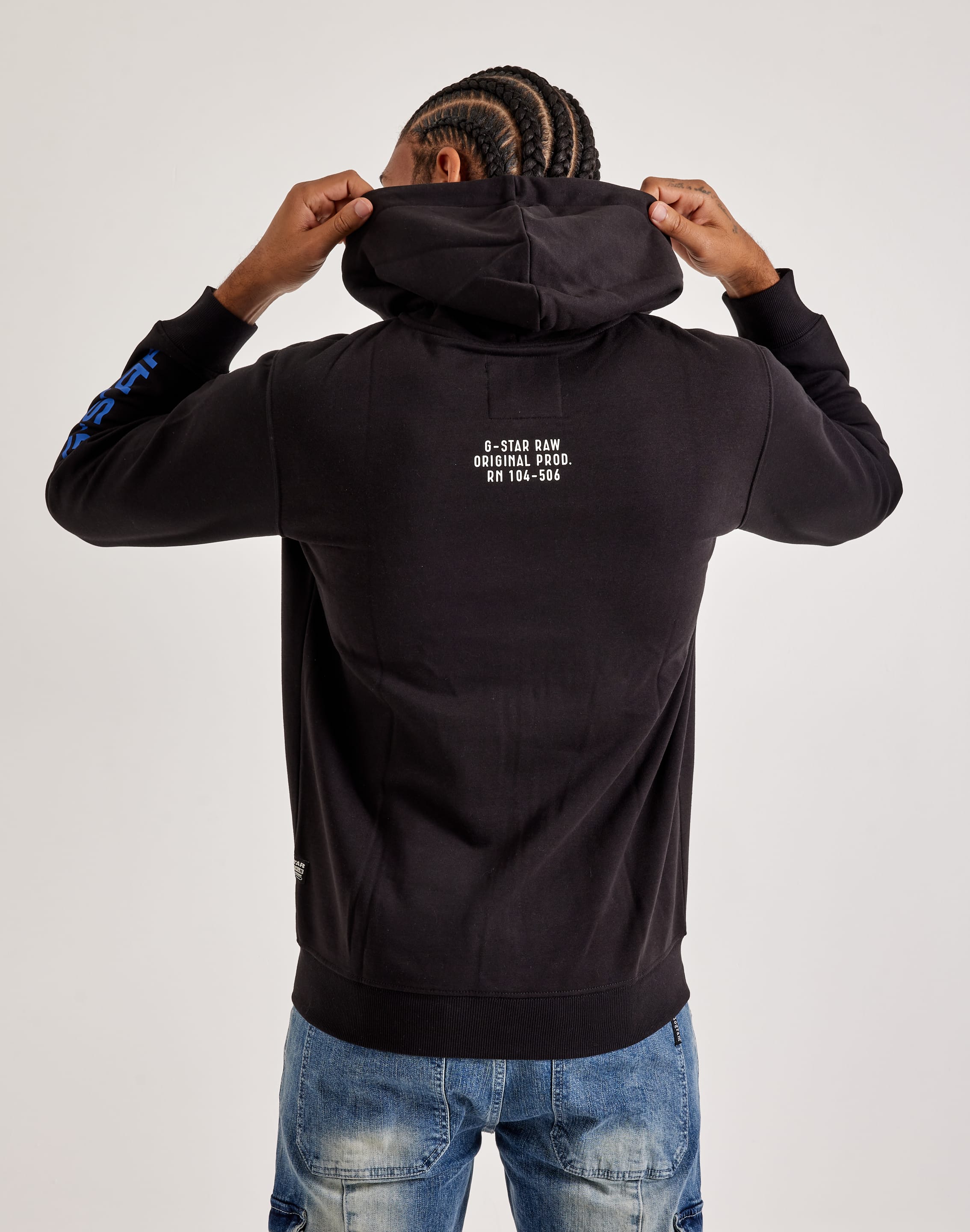 G-STAR RAW Distressed Originals Hooded Sweat, Blauw (Imperial Blue D24414-d562-1305), L G-STAR RAW Distressed Originals Hooded Sweat, Blauw (Imperial Blue D24414-d562-1305), L