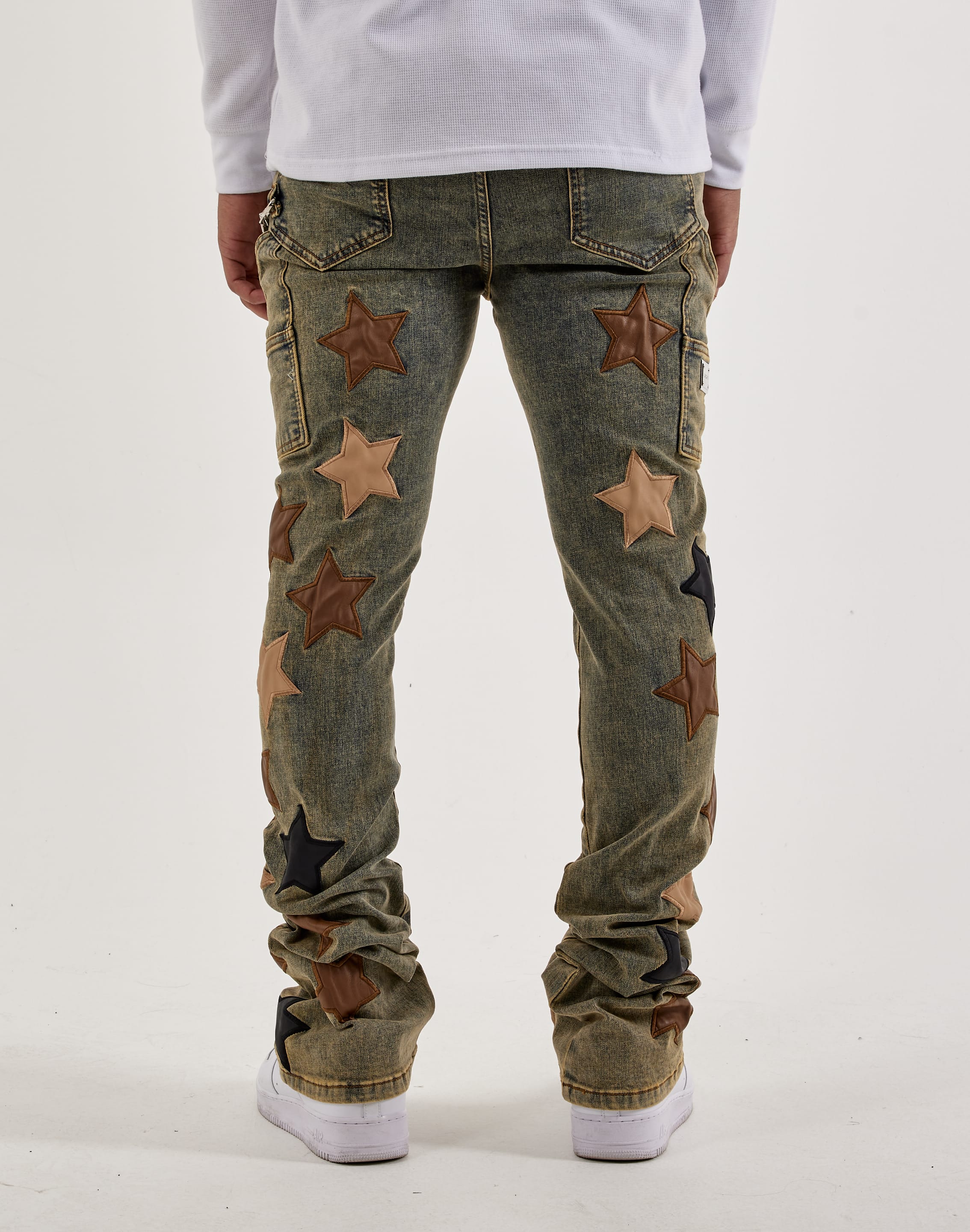 Guapi Vintage Stars Stacked Denim Jeans – DTLR