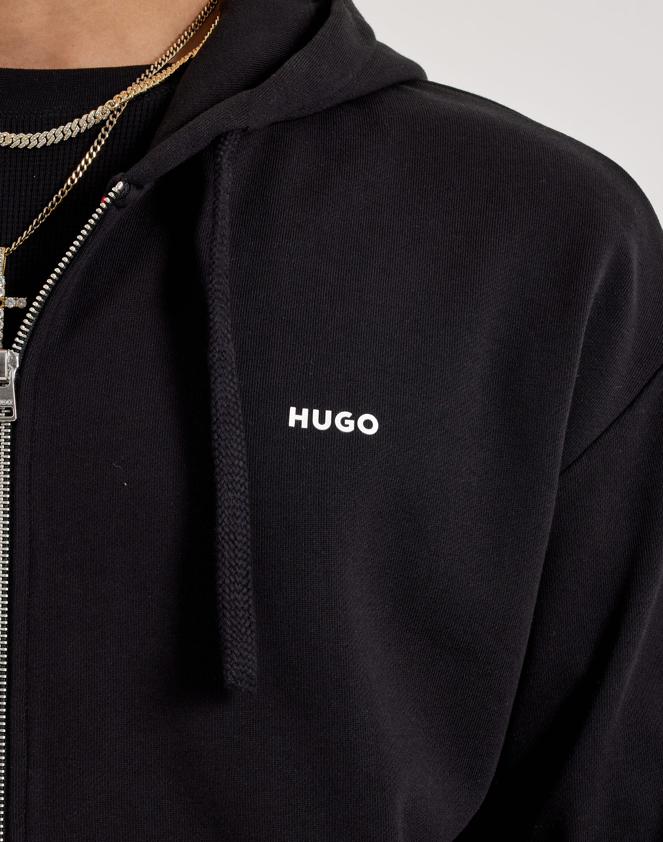 Photo of Hugo Delastomer Full-Zip Fleece Hoodie