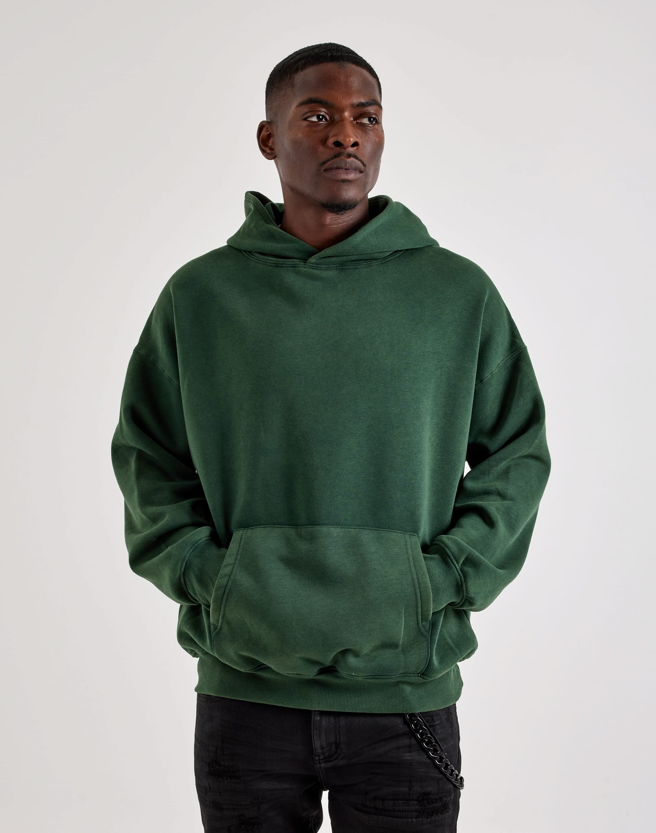 Photo of DH Essentials Acid Wash Fleece Pullover Hoodie