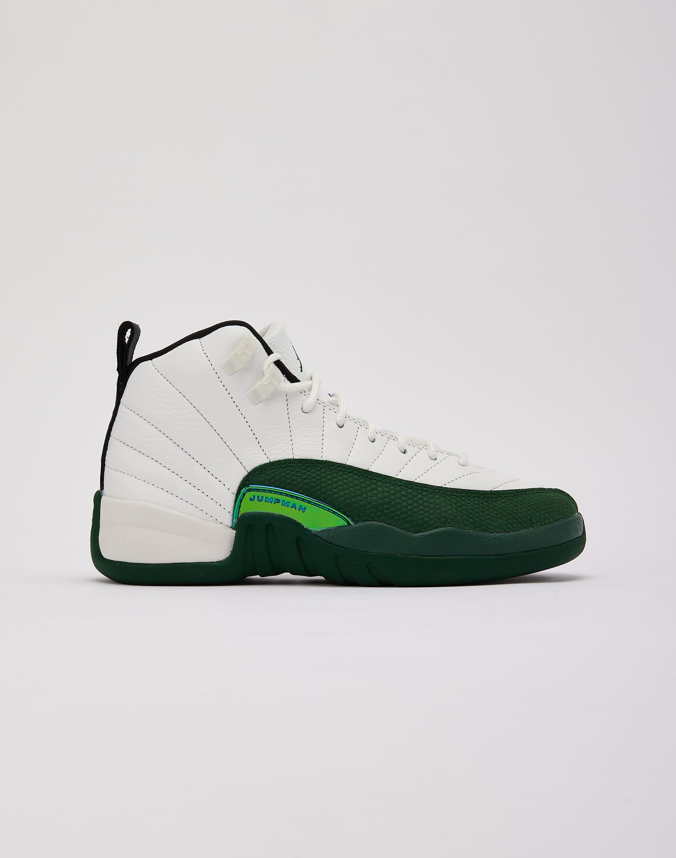 Jordan Air Jordan 12 Retro 'Summit White and Gorge Green' Grade-School, image 1 of 6