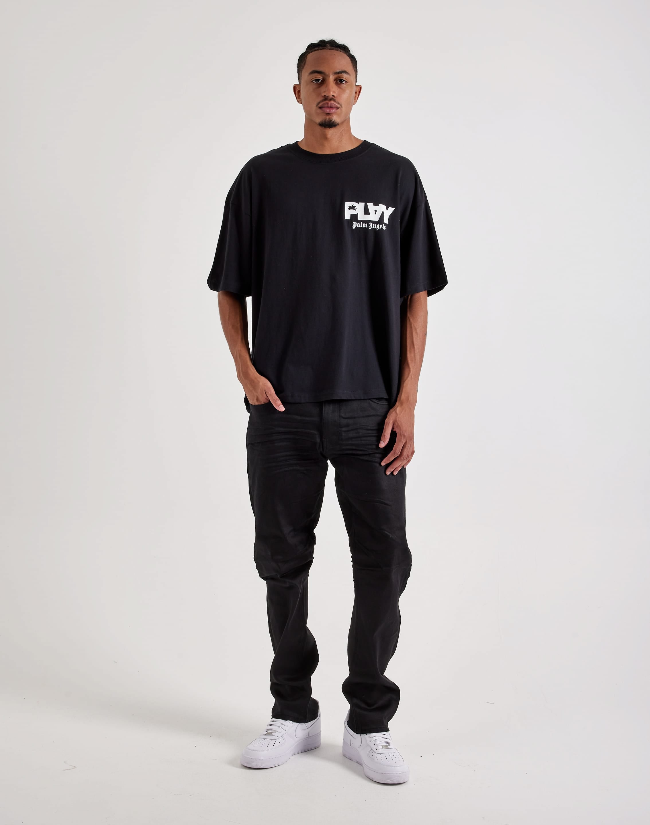 Photo of Jordan Craig Collins Coated Straight Denim Jeans