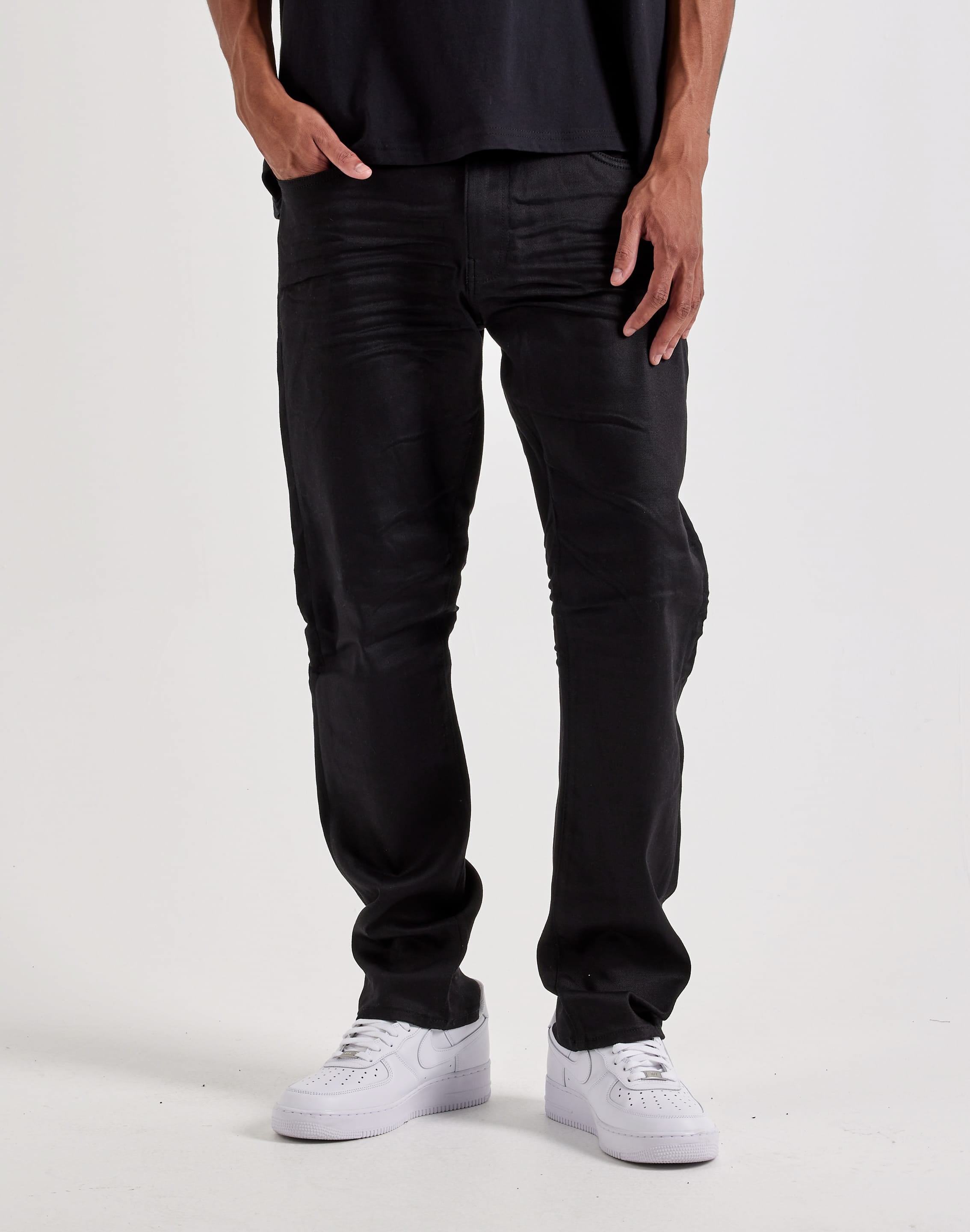 Photo of Jordan Craig Collins Coated Straight Denim Jeans