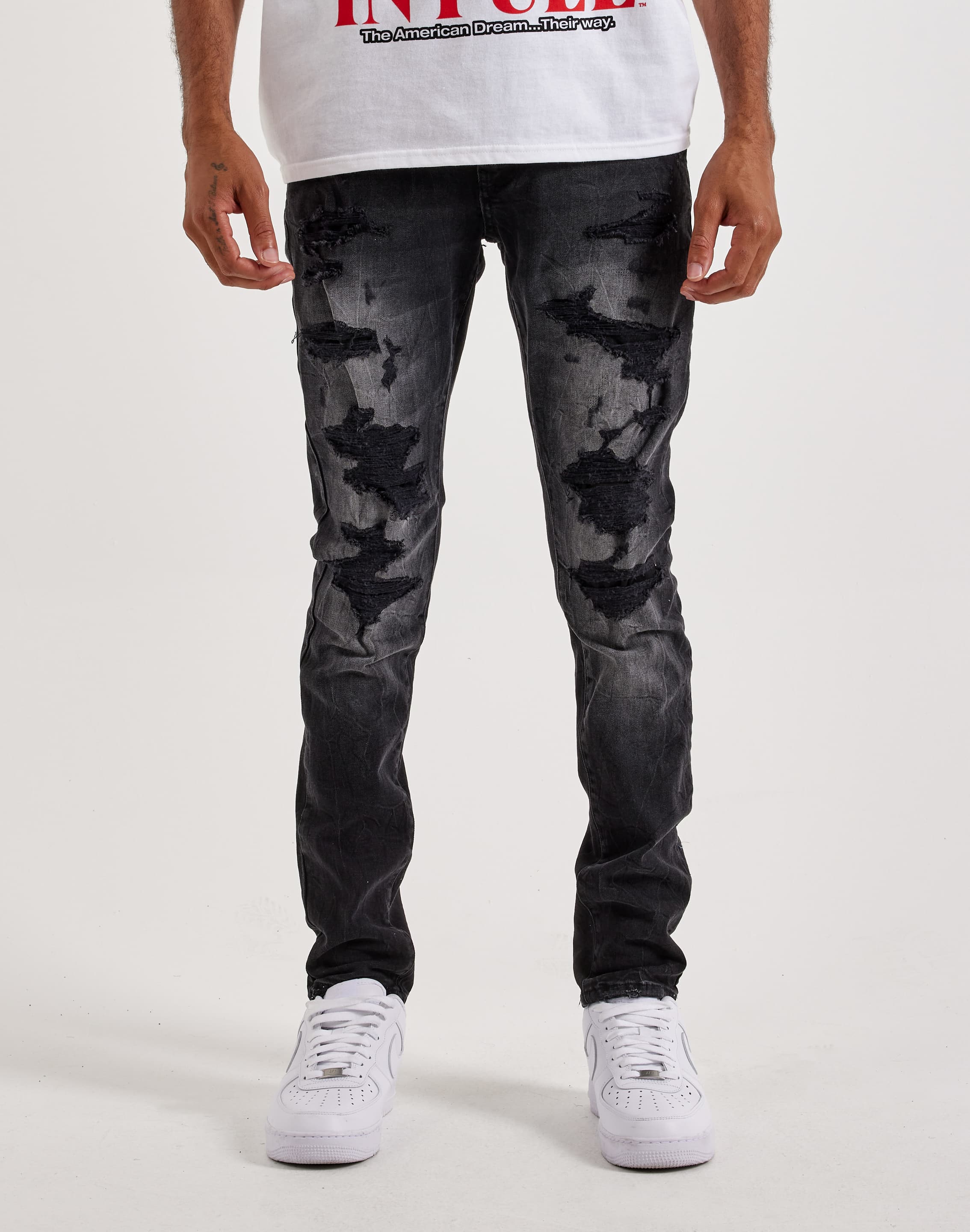 Photo of Jordan Craig  Distressed Skinny Denim Jeans