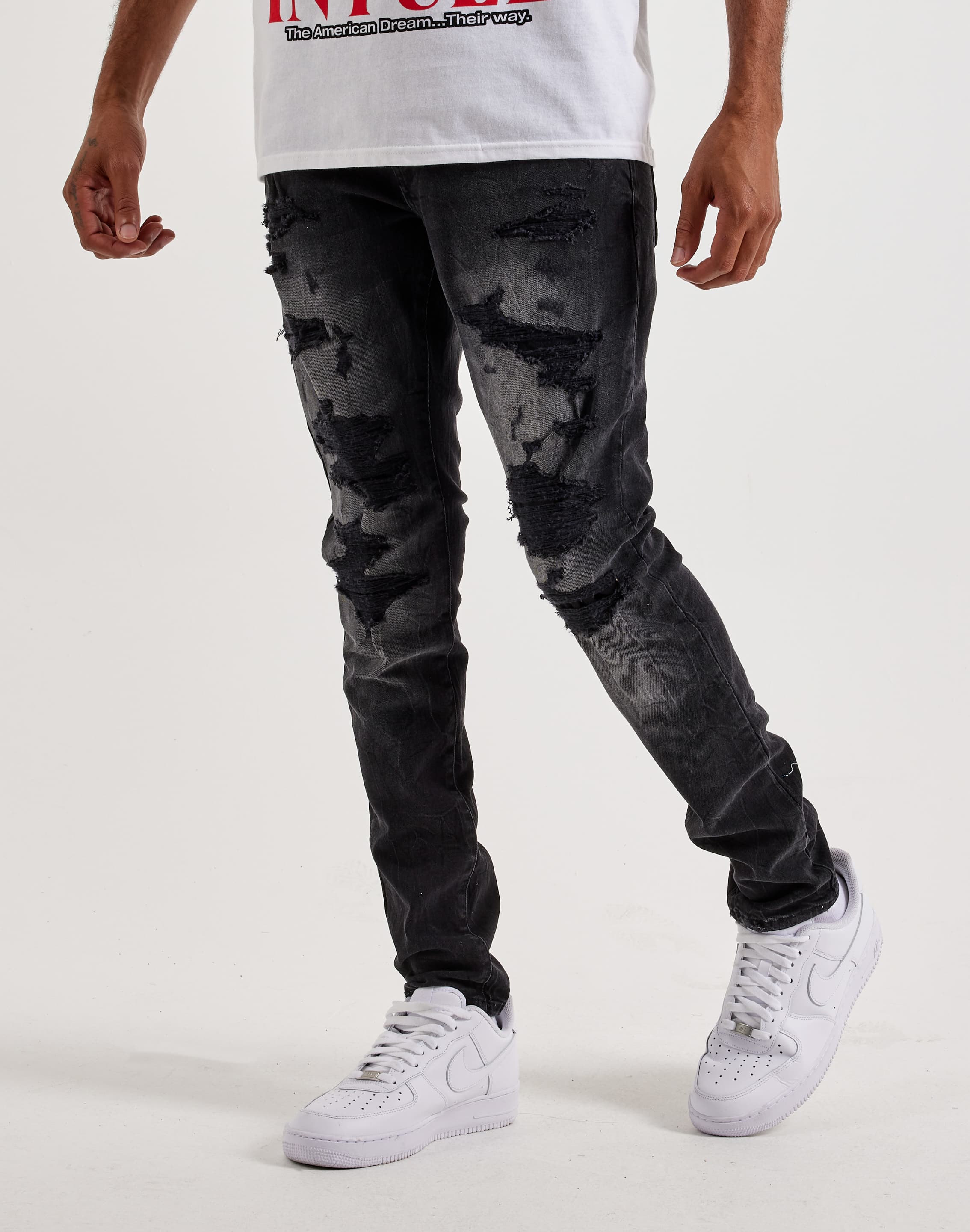 Photo of Jordan Craig  Distressed Skinny Denim Jeans