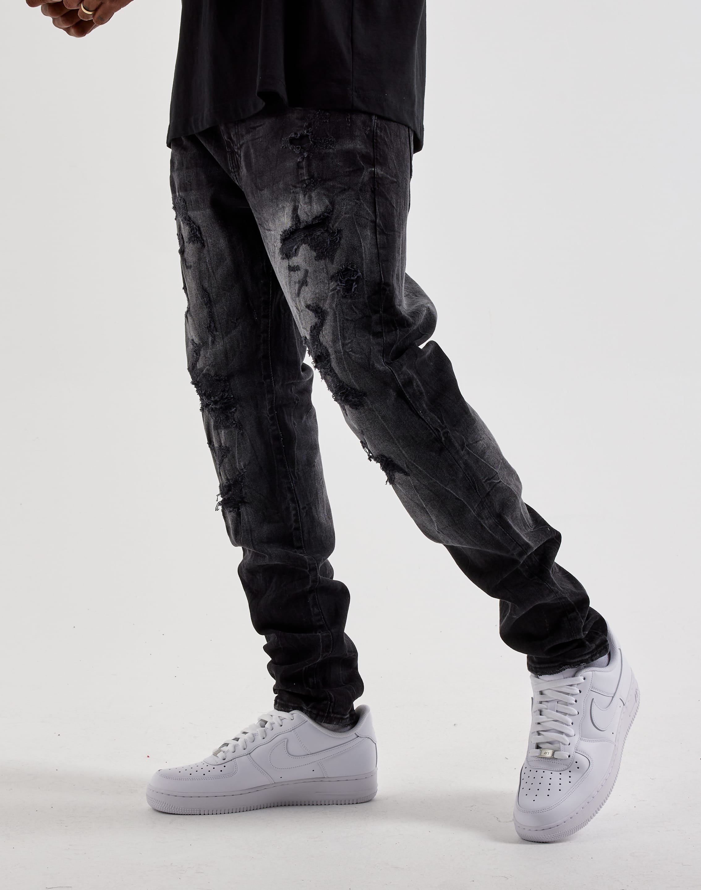 Photo of Jordan Craig Slim Distressed Denim Jeans