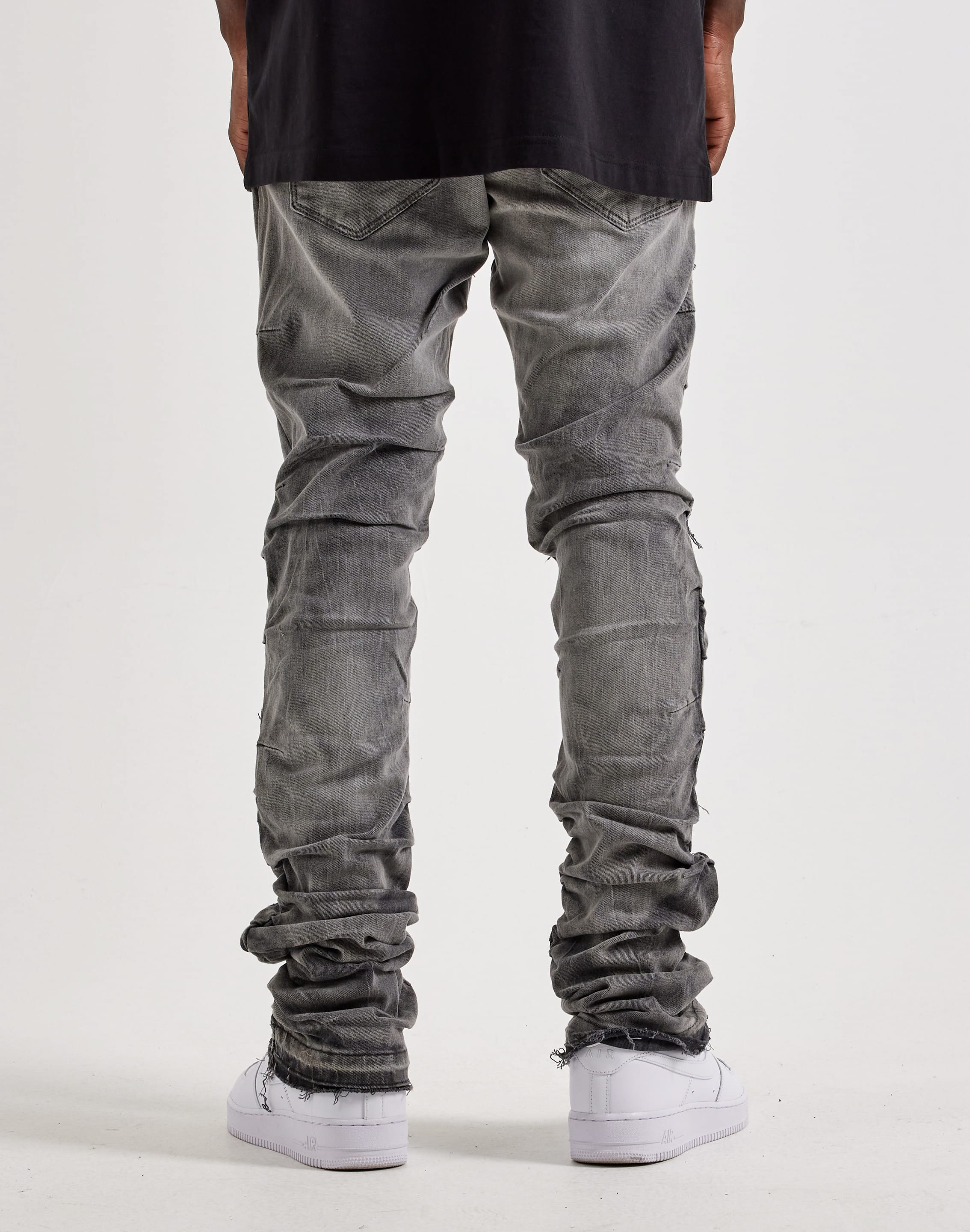 Photo of Jordan Craig Martin Stacked Distressed Denim Jeans