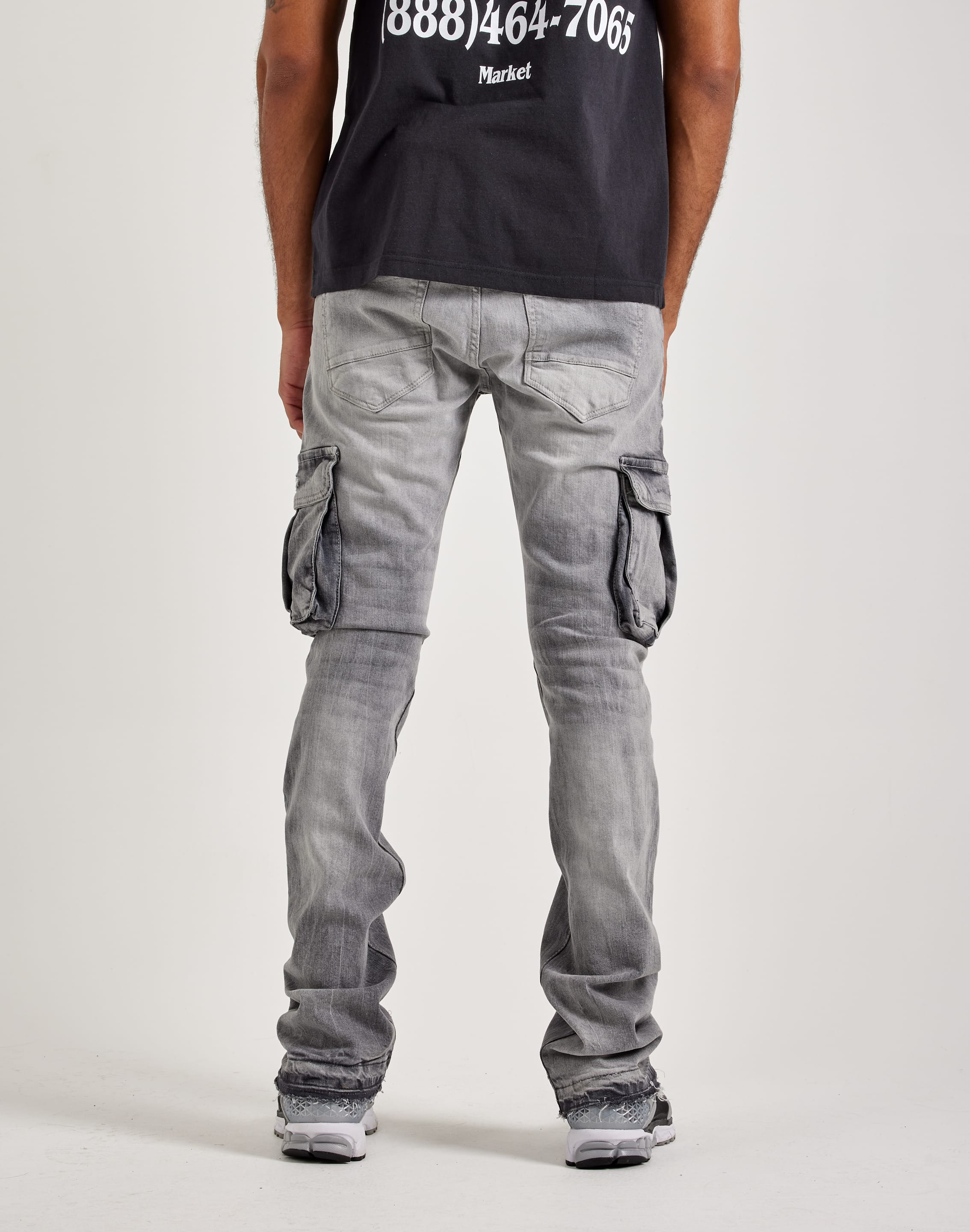 Jordan Craig  Stacked Flare Cargo Denim Jeans
