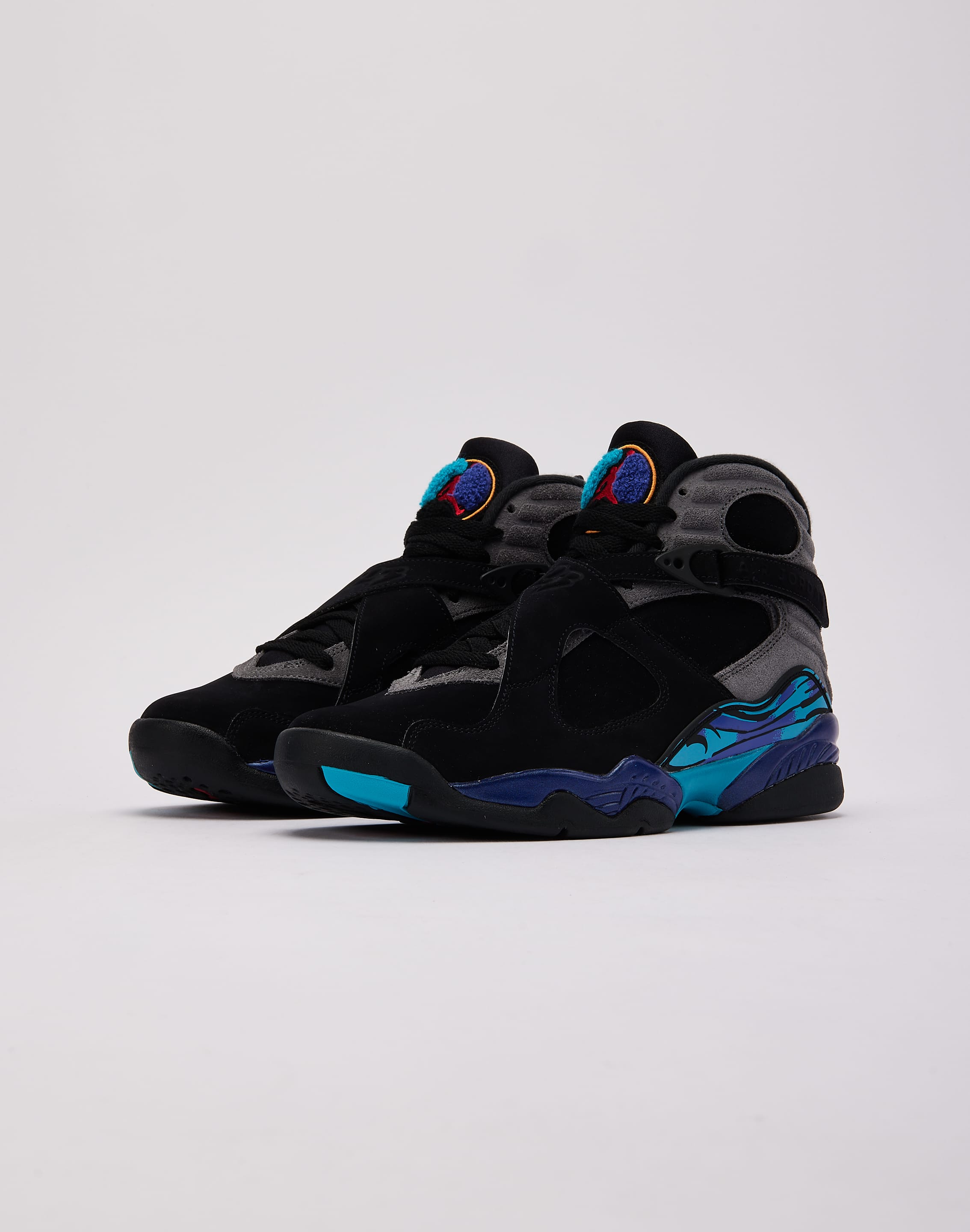 Jordan Viii Jordan Black And Blue Jordan Air Jordan Retro 'Aqua