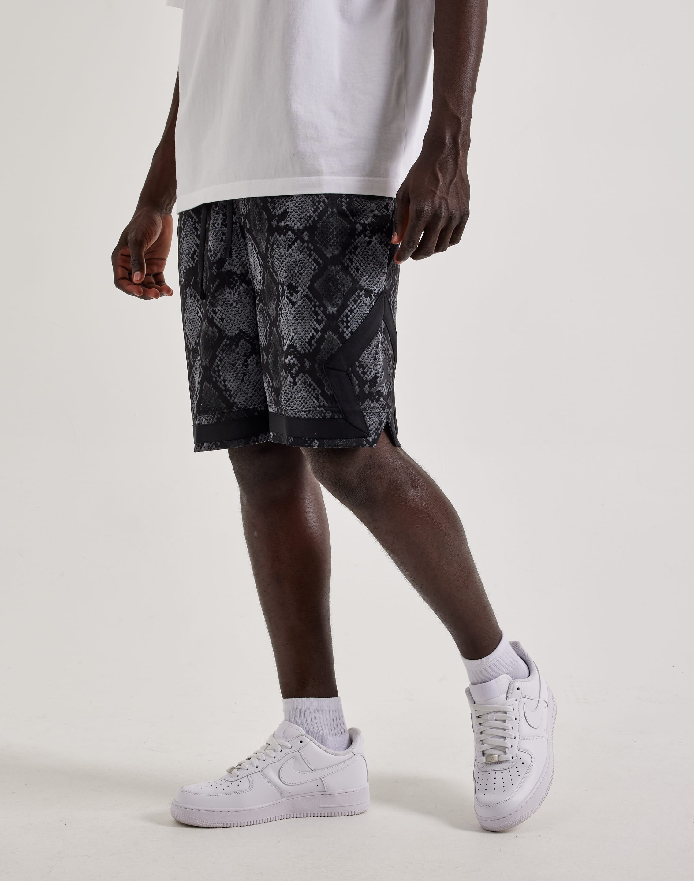 Jordan Diamond Shorts Grey Jordan Dri-FIT Sport Mesh Diamond