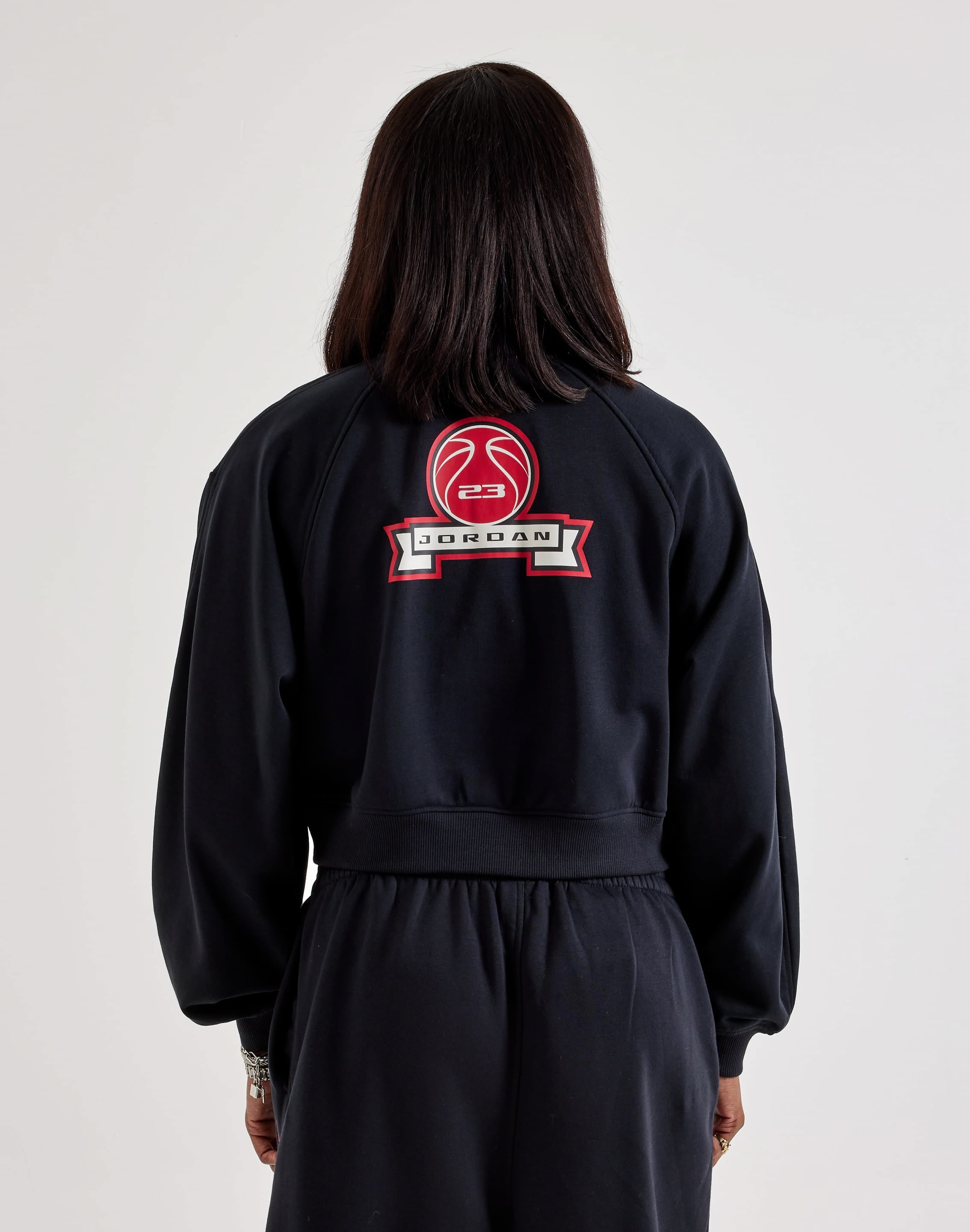 Photo of Jordan  Brooklyn Fleece Cropped 1/4-Zip Top