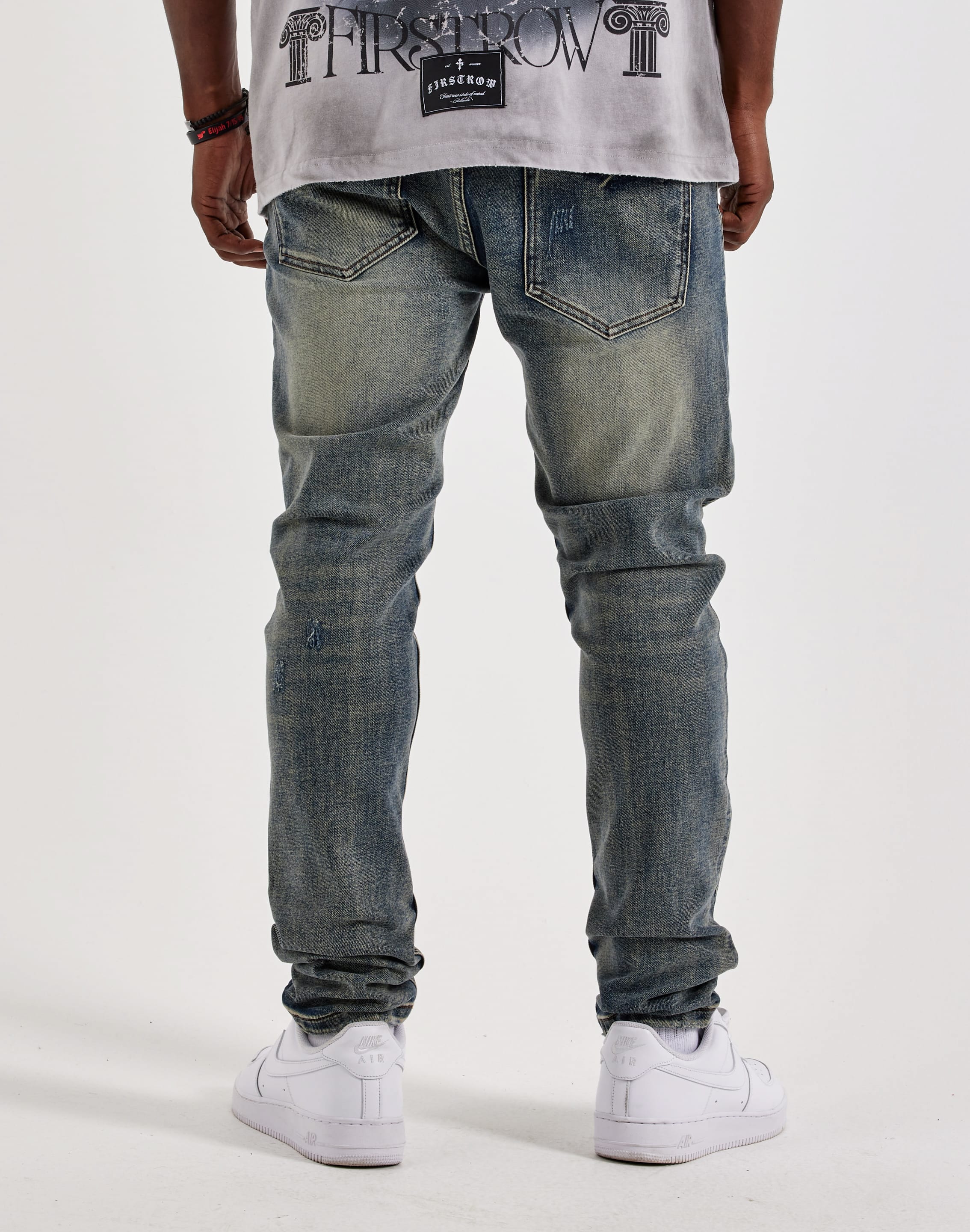 Photo of Kilogram Flared Embossed Cross Denim Jeans