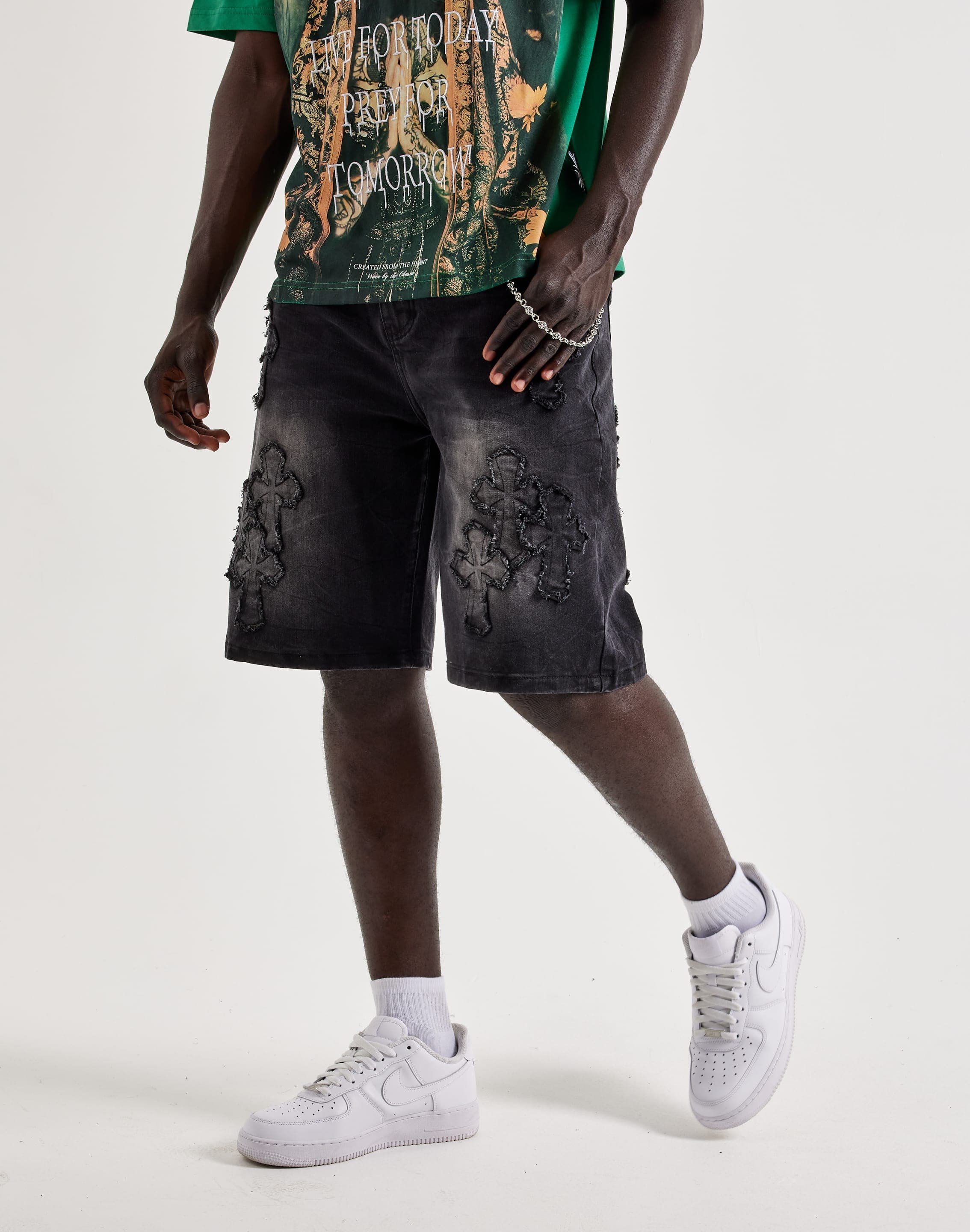 Kilogram Cross Chain Denim Shorts – DTLR