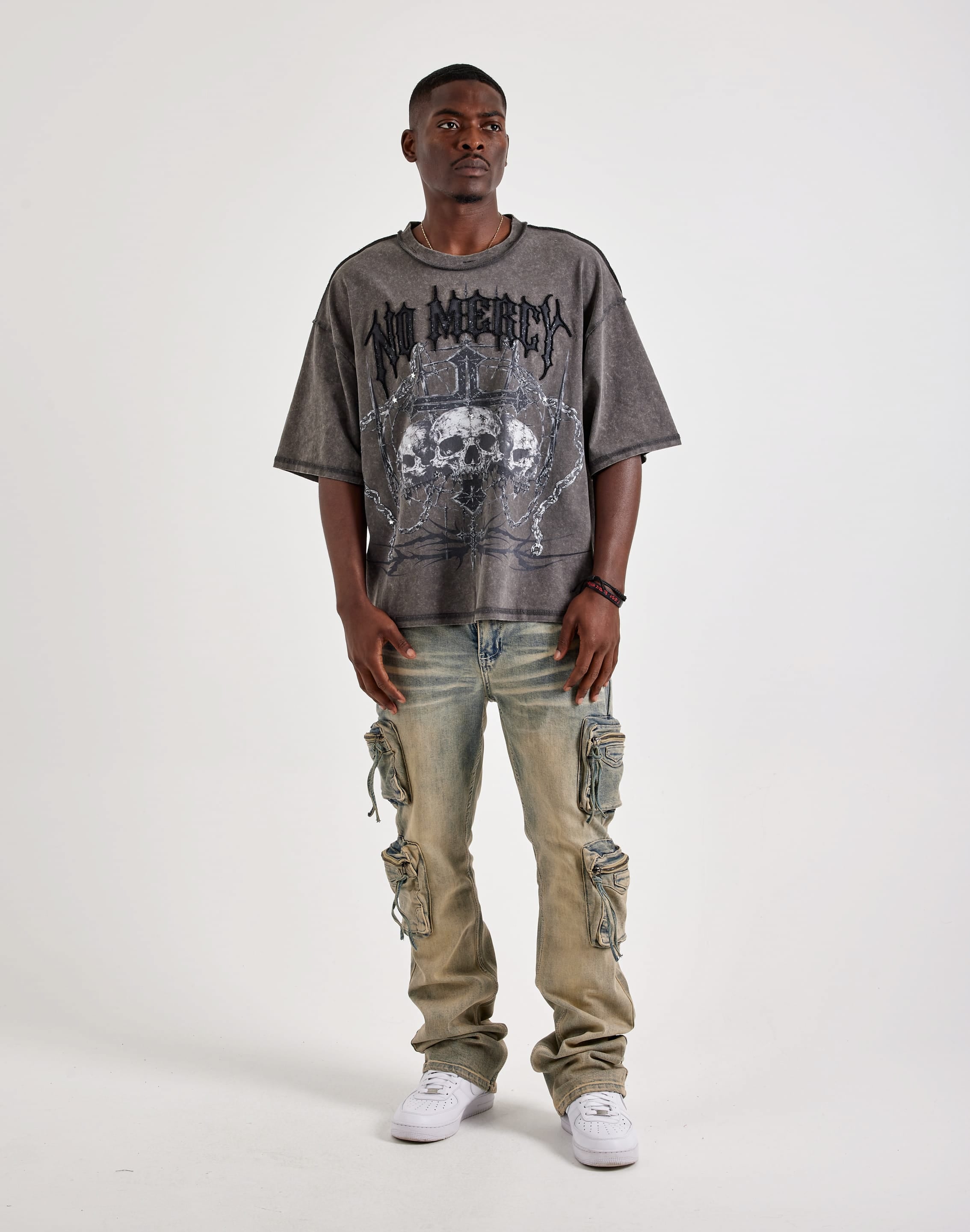 Photo of Kindred Flared Cargo Denim Jeans