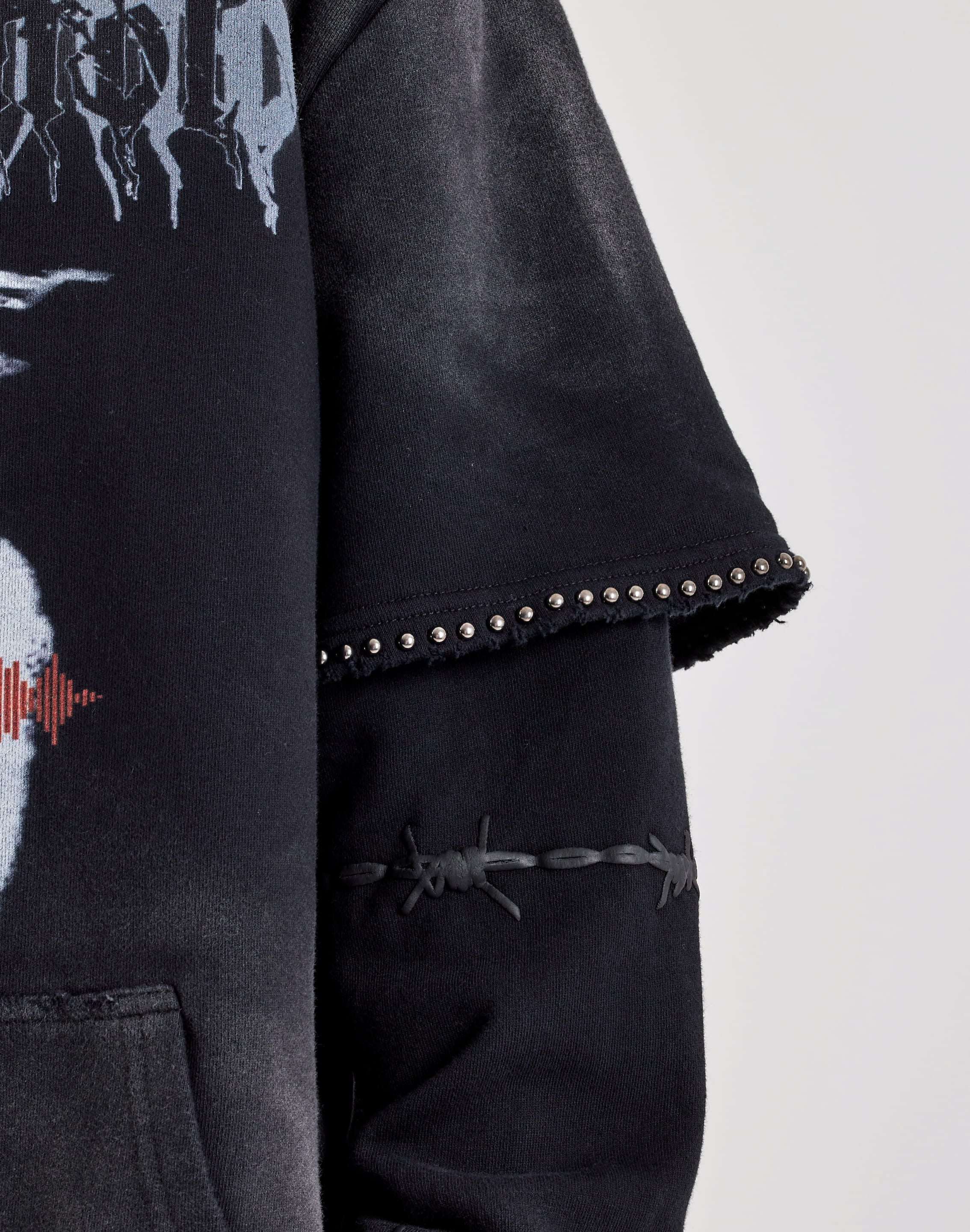Live Mechanics Crowd Control Layered Pullover Fleece Hoodie, image 3 of 4