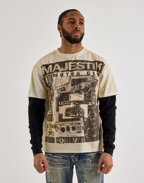 Majestik Motor Club Long-Sleeve Twofer Shirt – DTLR