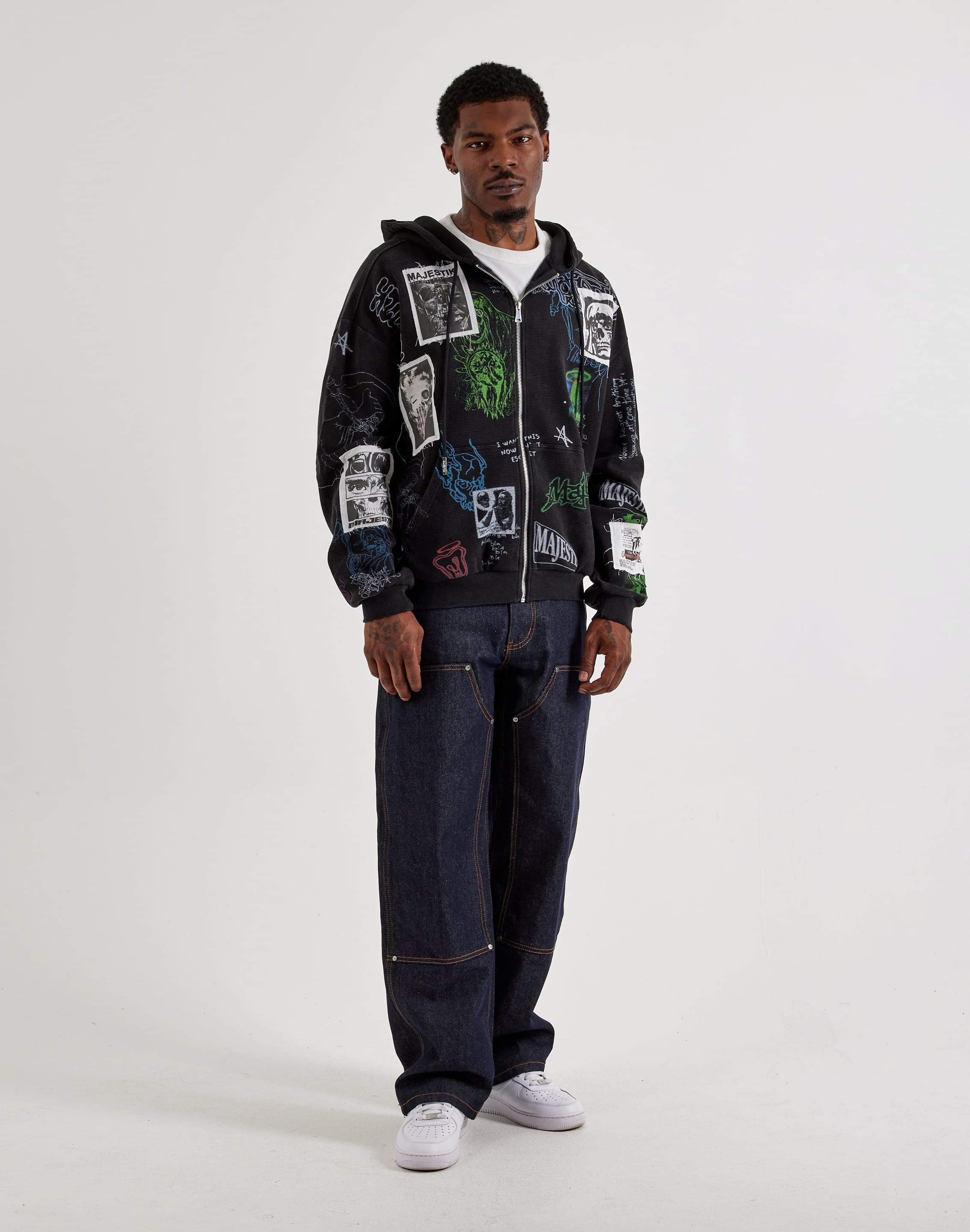 Majestik Mind Lost Full-Zip Thermal Hoodie, image 4 of 4