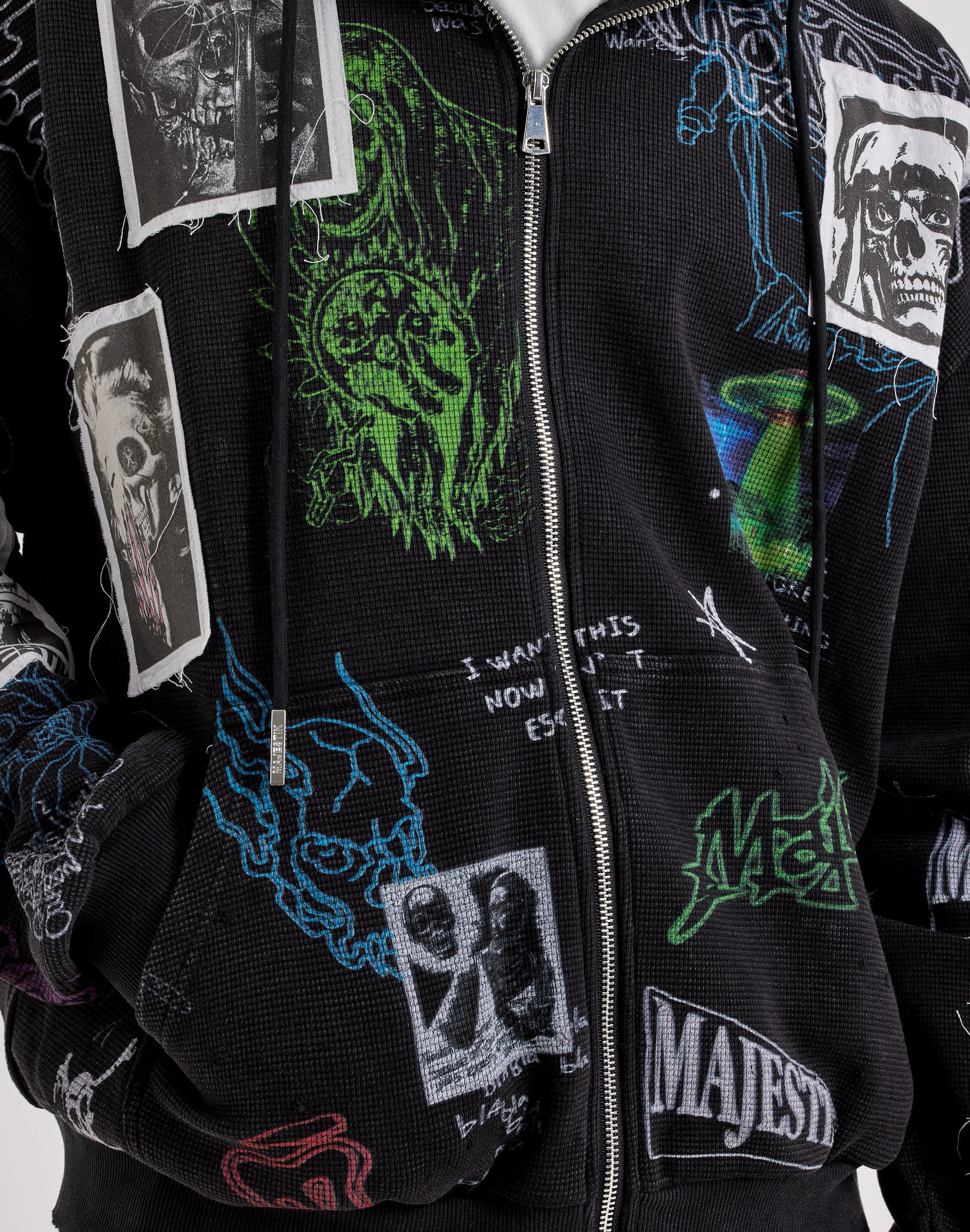 Majestik Mind Lost Full-Zip Thermal Hoodie, image 3 of 4
